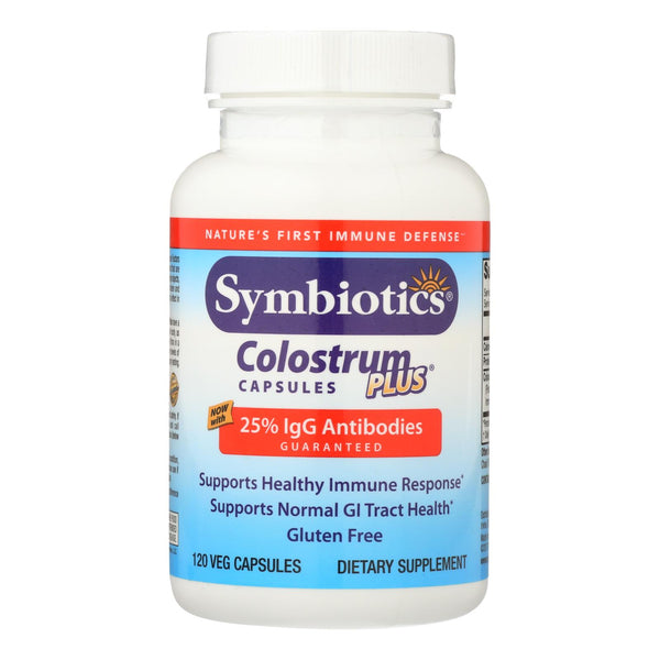 Symbiotics Colostrum Plus - 480 Mg - 120 Capsules - Eco-Friendly Home & Grocery