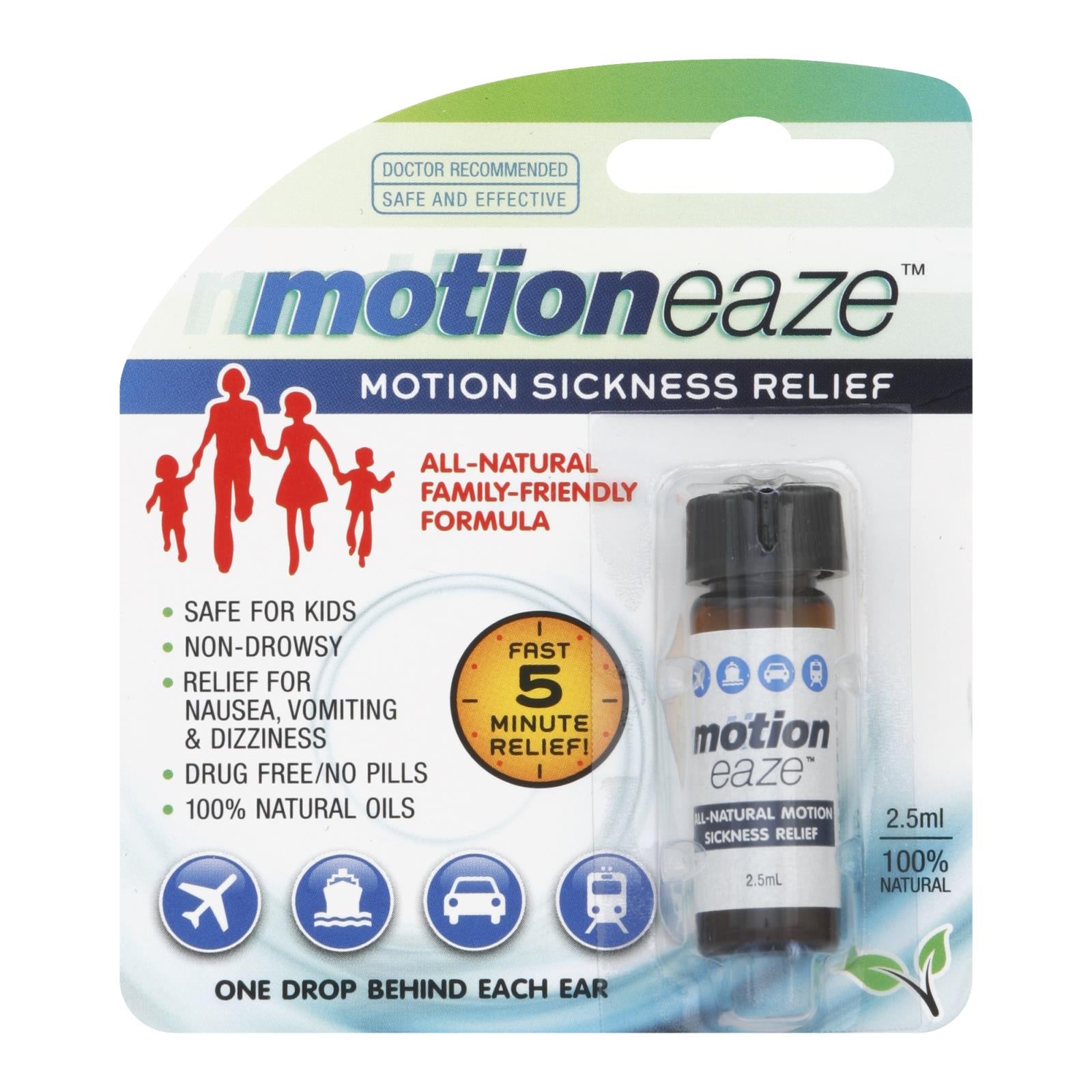 Motioneaze Motion Sickness Relief - Case Of 6 - 2.5 Ml - GreatEagleInc