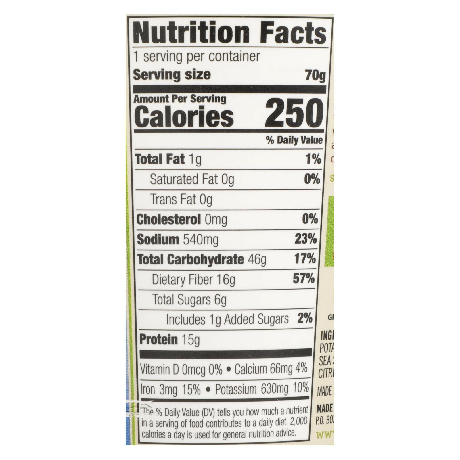 Dr. Mcdougall's Vegan Split Pea And Barley Soup Big Cup - Case Of 6 - 2.5 Oz. - GreatEagleInc