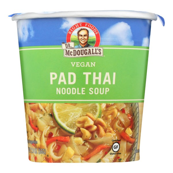 Dr. Mcdougall's Vegan Pad Thai Noodle Soup Big Cup - Case Of 6 - 2 Oz. - GreatEagleInc