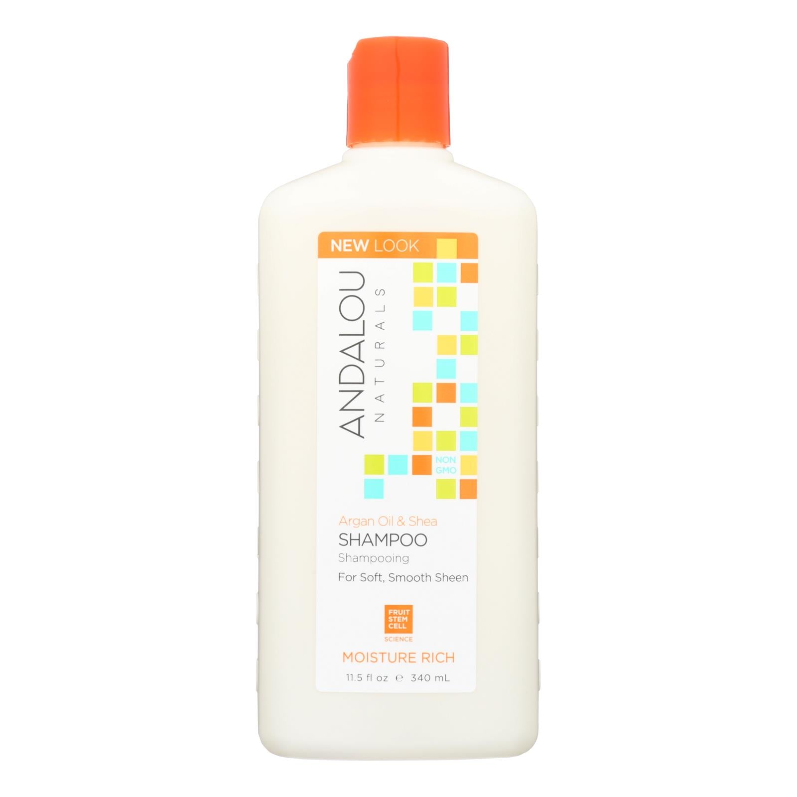 Andalou Naturals Moisture Rich Shampoo Argan And Sweet Orange - 11.5 Fl Oz - GreatEagleInc