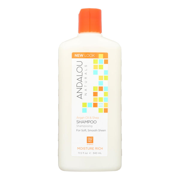 Andalou Naturals Moisture Rich Shampoo Argan And Sweet Orange - 11.5 Fl Oz - GreatEagleInc