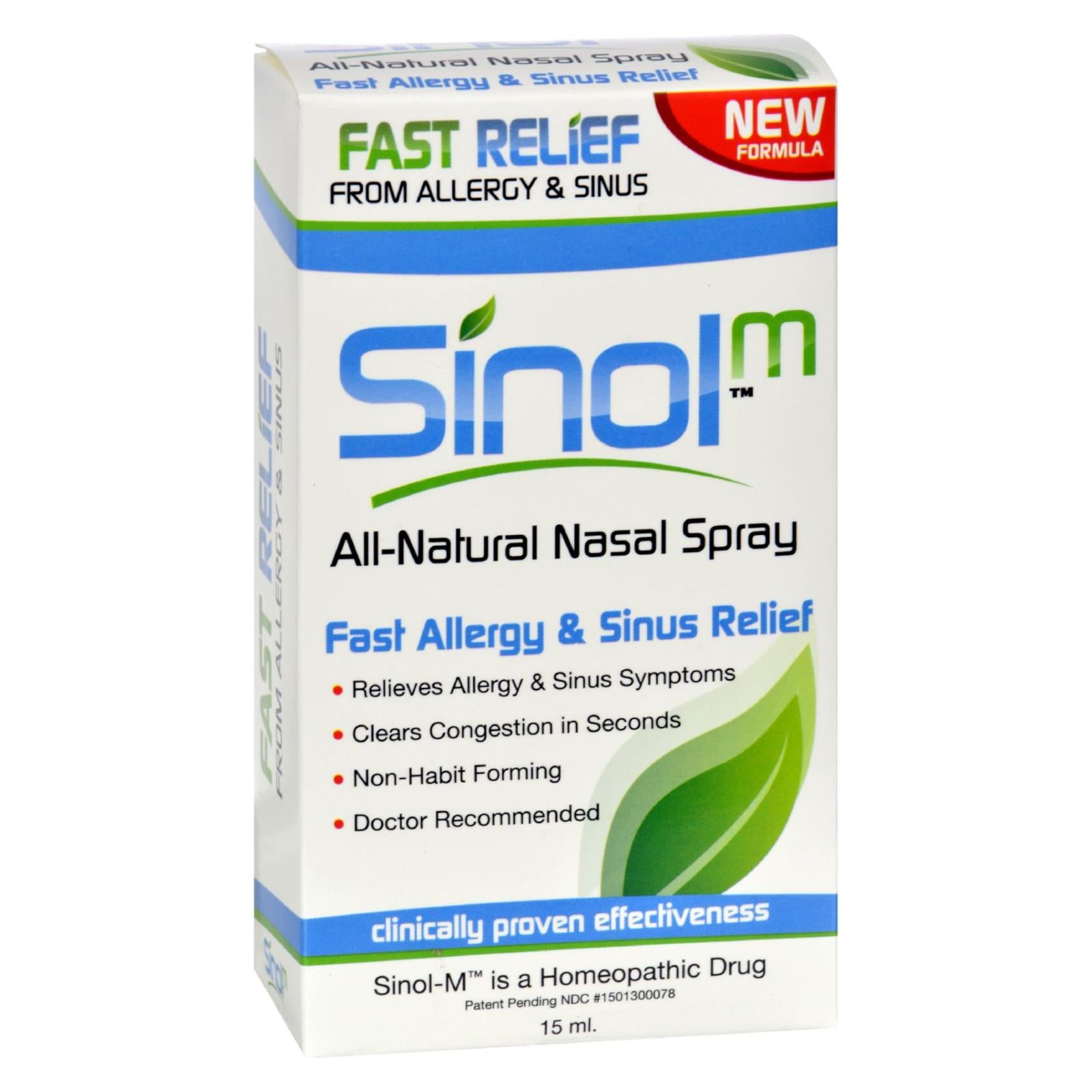 Sinol Sinol-m Homeopathic Allergy And Sinus Relief - 15 Ml - Eco-Friendly Home & Grocery
