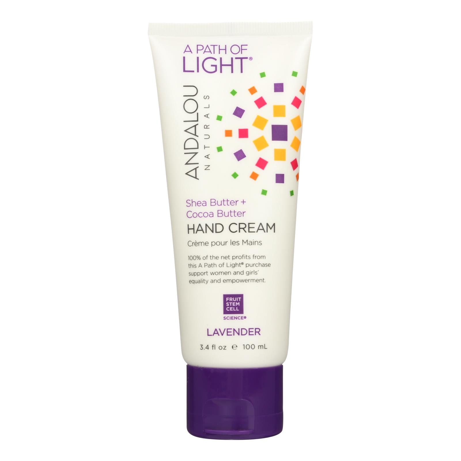 Andalou Naturals Hand Cream Lavender Shea - 3.4 Fl Oz - GreatEagleInc