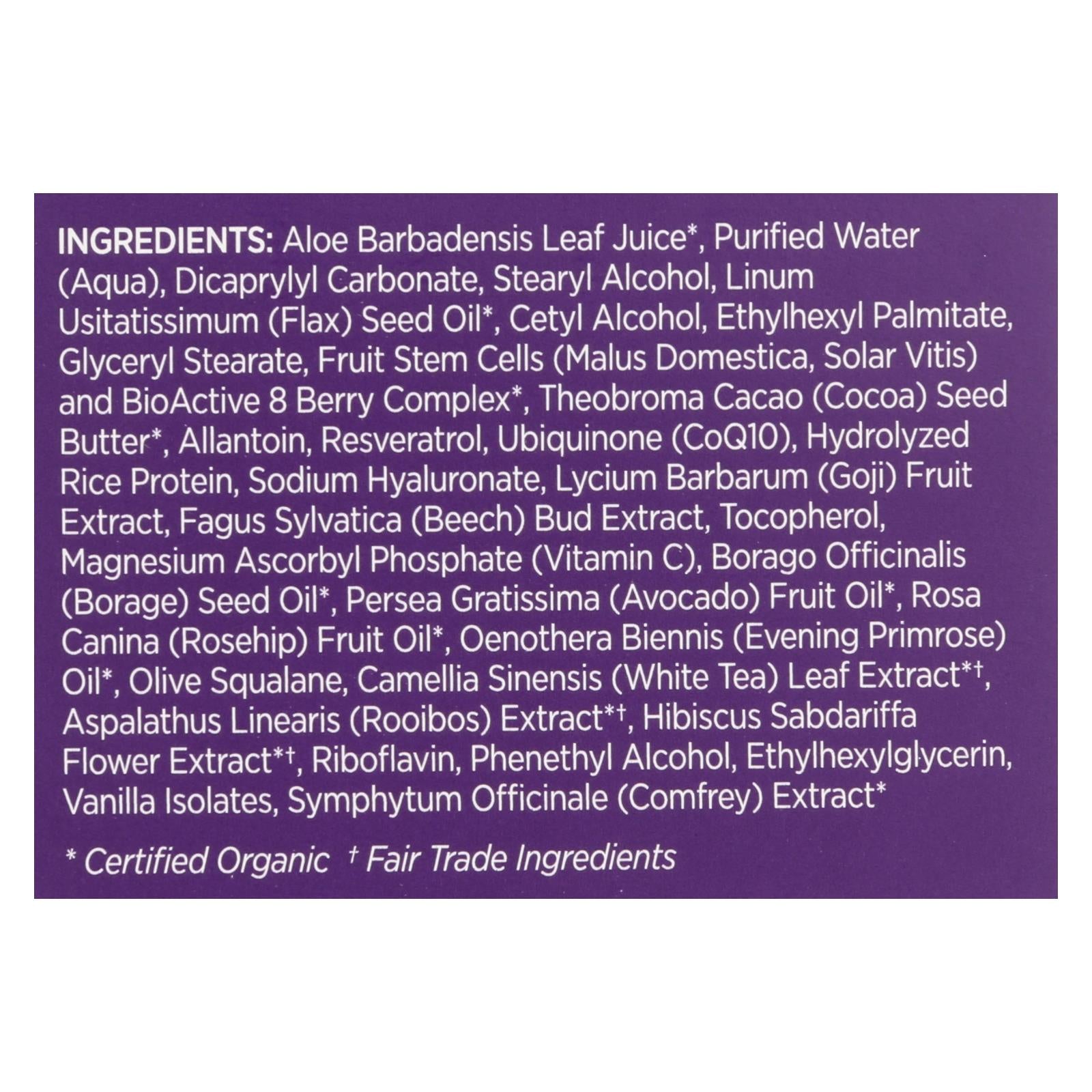 Andalou Naturals Resveratrol Q10 Night Repair Cream - 1.7 Fl Oz - GreatEagleInc