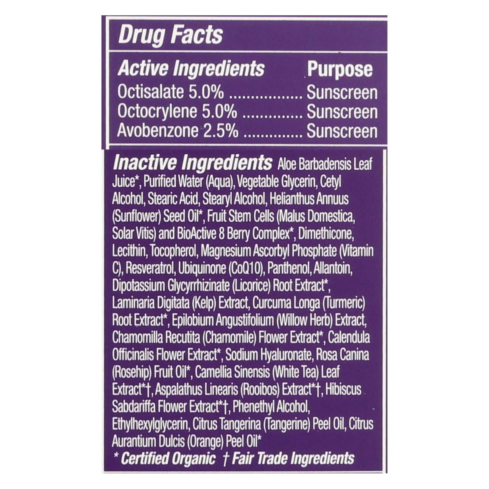 Andalou Naturals Ultra Sheer Daily Defense Facial Lotion With Spf 18 - 2.7 Fl Oz - GreatEagleInc