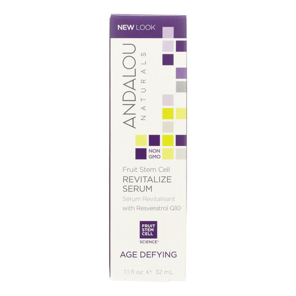 Andalou Naturals Age Defying Revitalize Serum Fruit Stem Cell - 1.1 Fl Oz - GreatEagleInc
