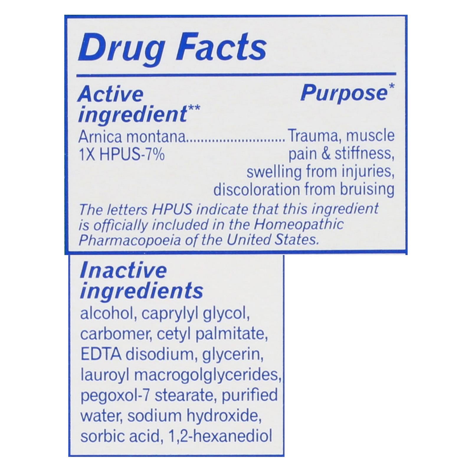 Boiron - Arnica Cream - 2.5 Oz - GreatEagleInc