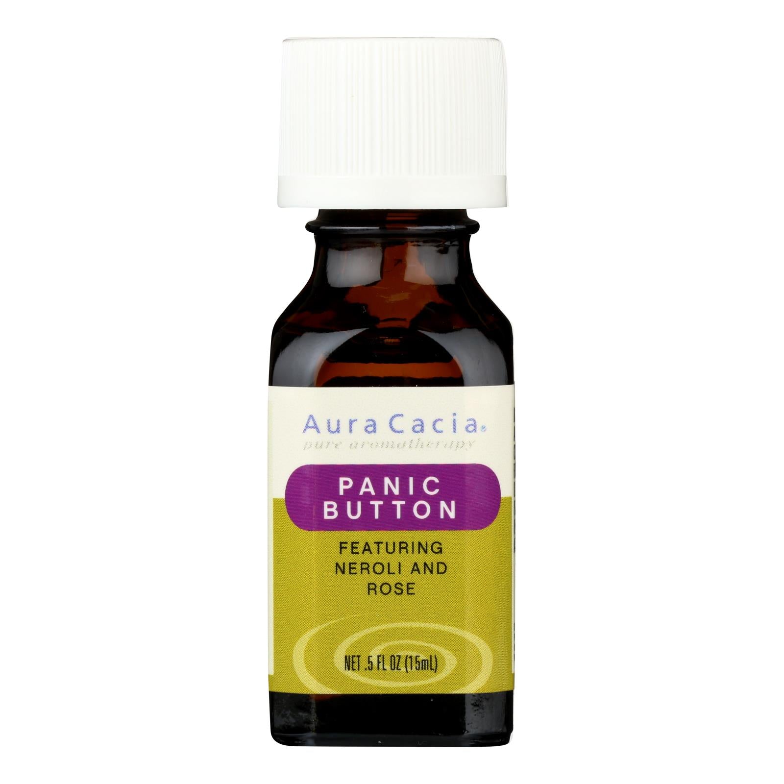 Aura Cacia - Essential Solutions Oil Panic Button - 0.5 Fl Oz - Eco-Friendly Home & Grocery