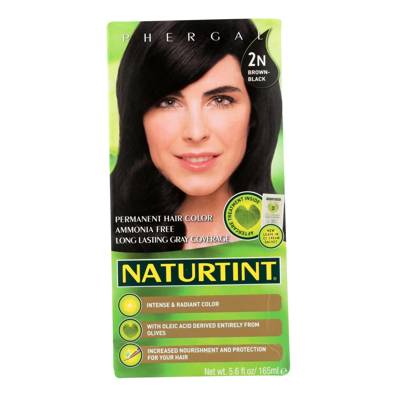 Naturtint Hair Color - Permanent - 2n - Brown Black - 5.28 Oz - GreatEagleInc