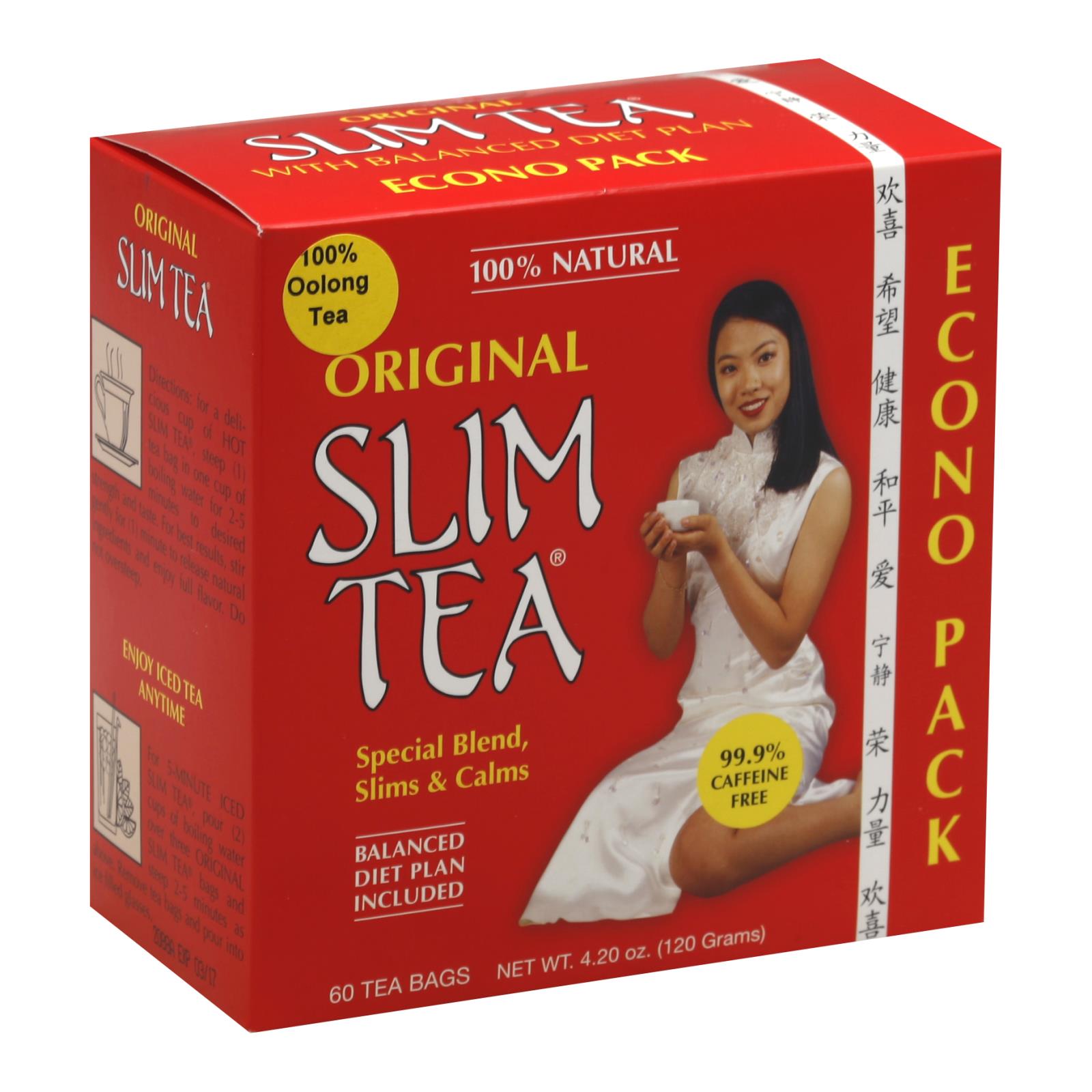 Hobe Labs Slim Tea Original - 60 Bags - GreatEagleInc