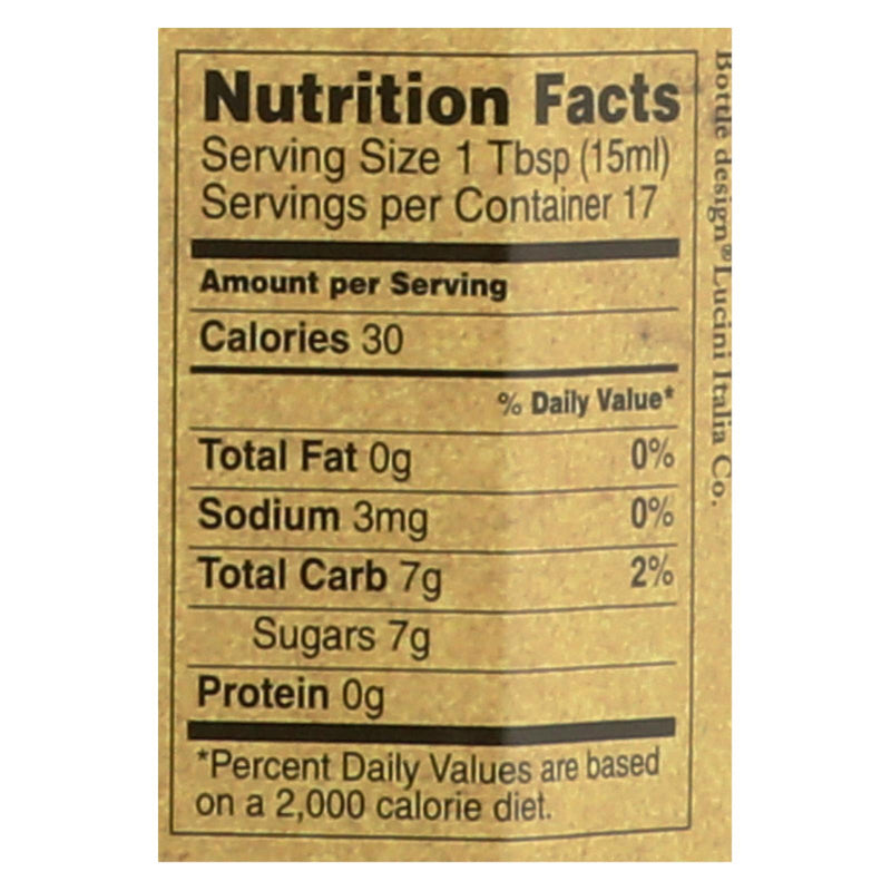 Lucini Italia Savory Fig Balsamic Artisan Vinegar - Case Of 6 - 8.5 Fl Oz. - GreatEagleInc