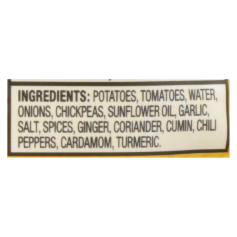 Tasty Bite Entree - Indian Cuisine - Bombay Potatoes - 10 Oz - Case Of 6 - GreatEagleInc