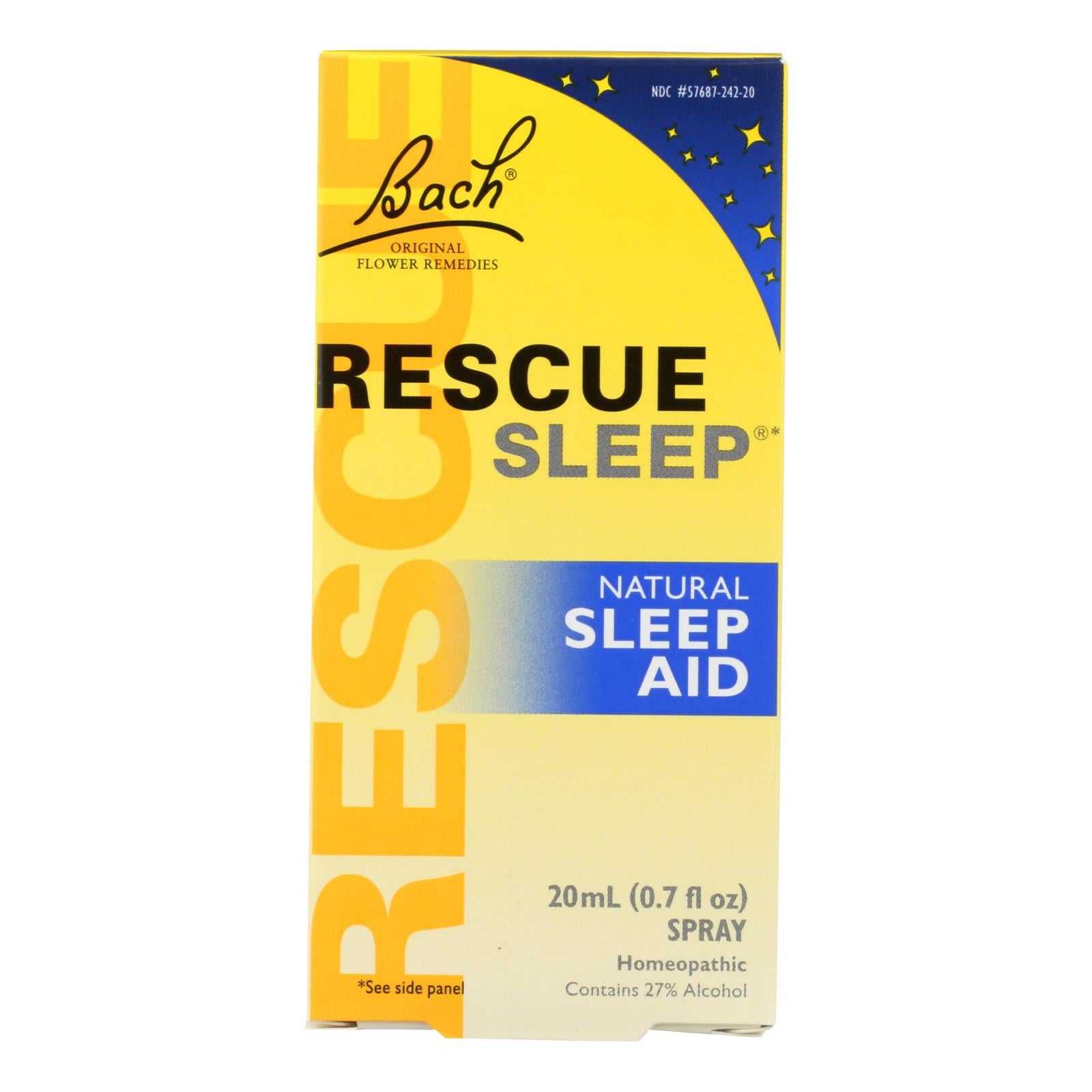 Bach Flower Remedies Rescue Sleep Natural Sleep Aid - 0.7 Fl Oz - GreatEagleInc
