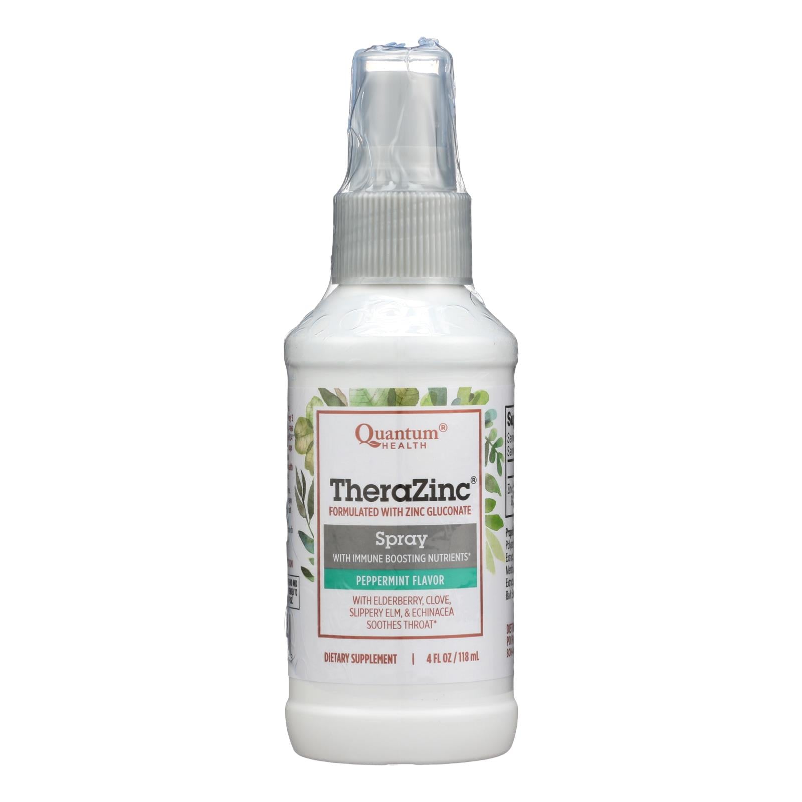 Quantum Therazinc Spray Peppermint Clove - 4 Fl Oz - GreatEagleInc