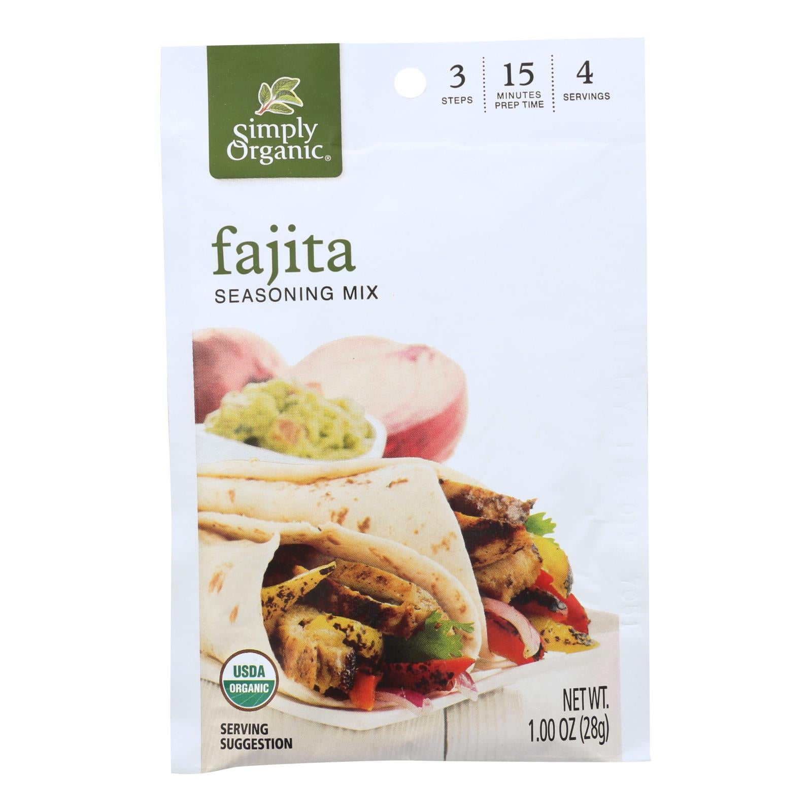 Simply Organic Seasoning Mix - Fajita - Case Of 12 - 1 Oz. - GreatEagleInc