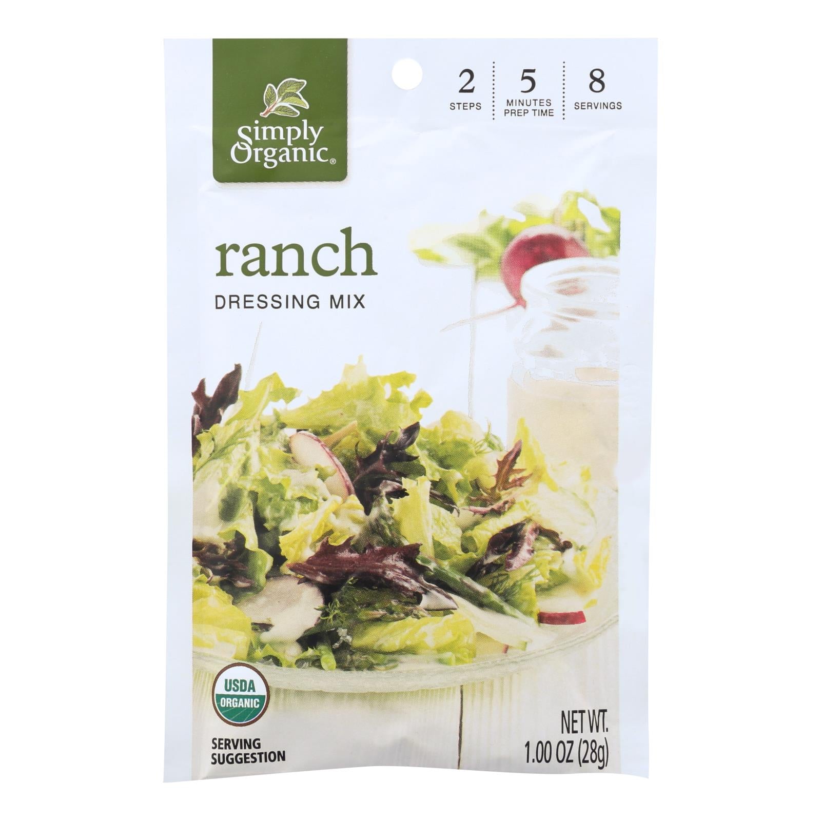 Simply Organic Ranch Salad Dressing Mix - Case Of 12 - 1 Oz. - GreatEagleInc