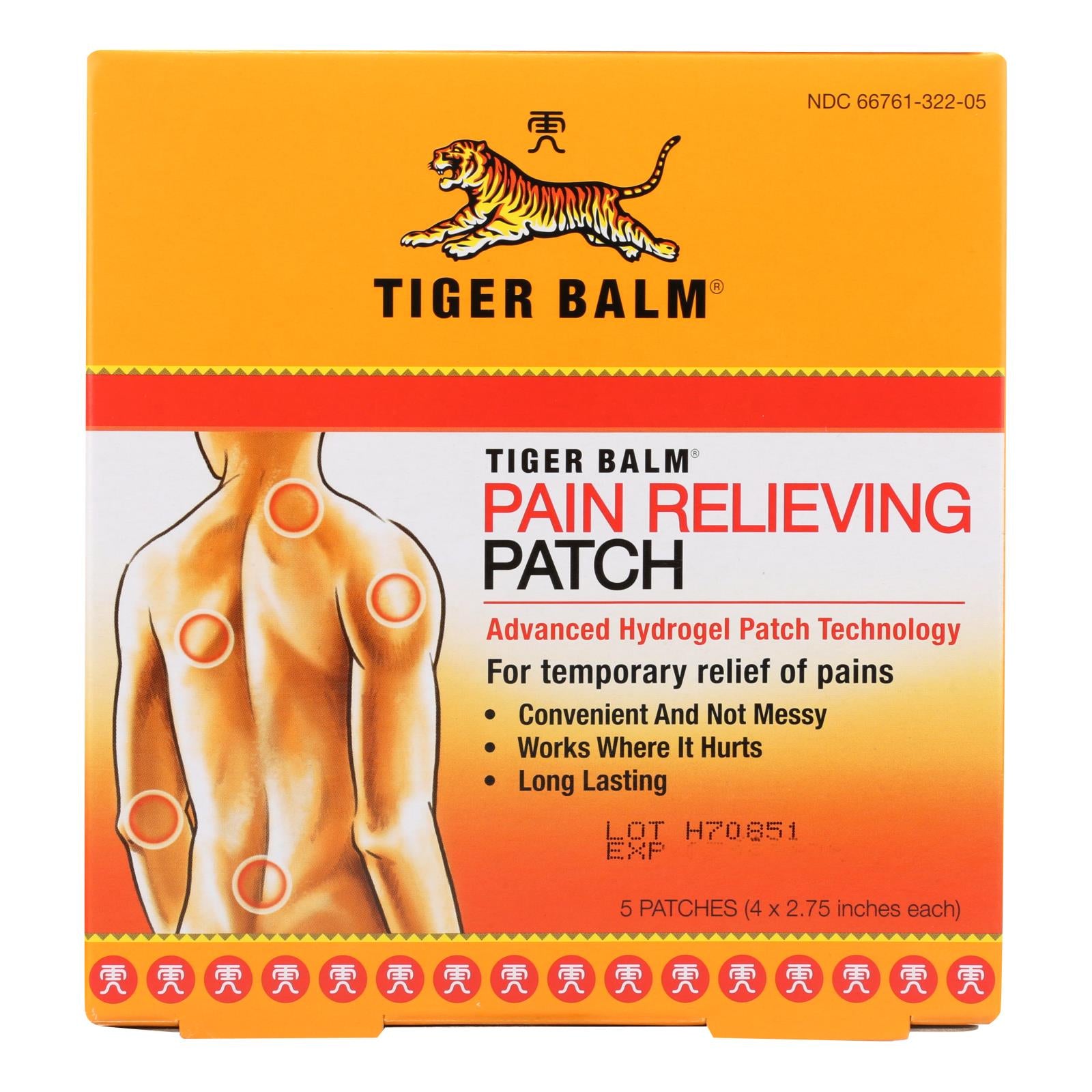 Tiger Balm Patch Display Center - Case Of 6 - 5 Packs - GreatEagleInc