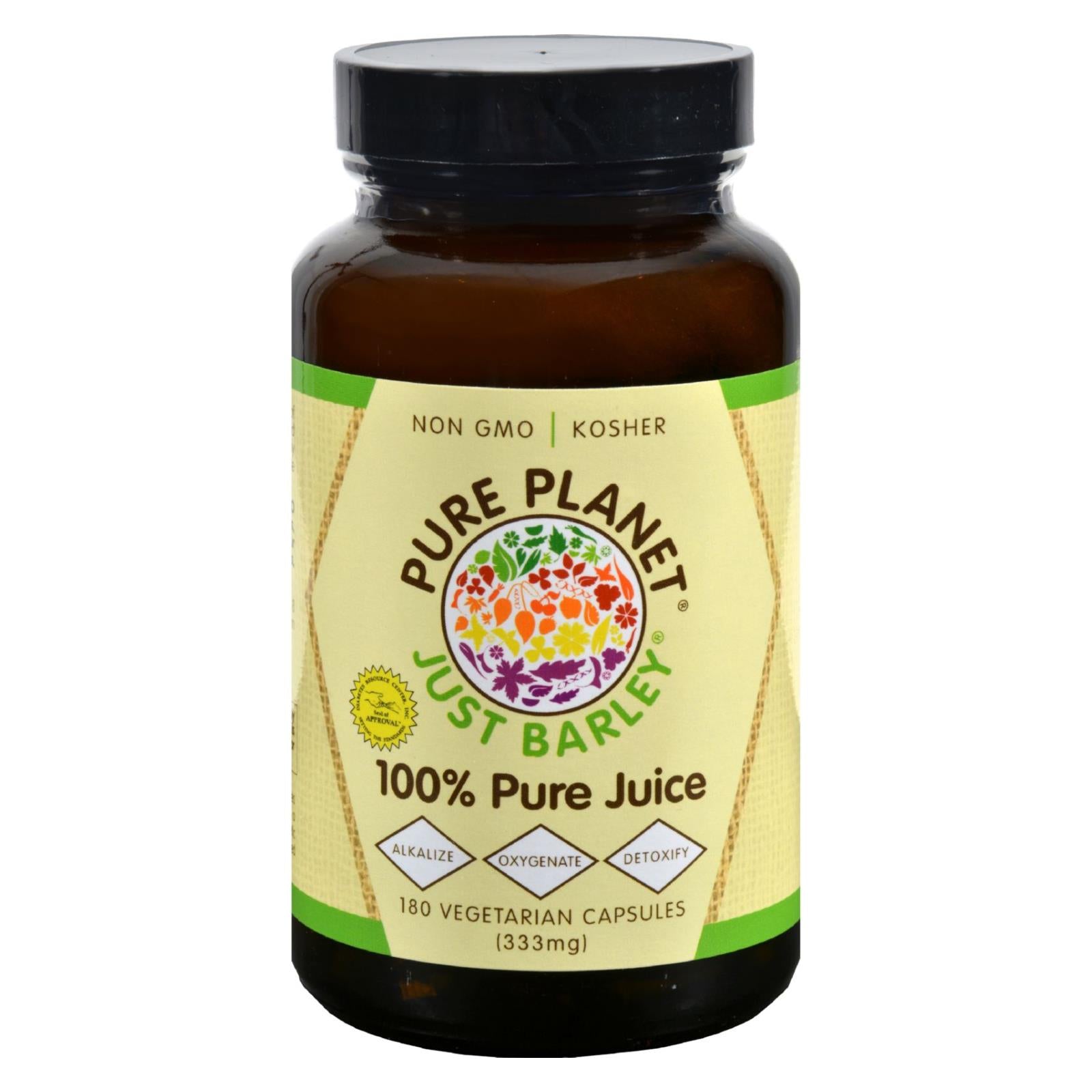 Pure Planet Just Barley - 180 Vegetarian Capsules - GreatEagleInc