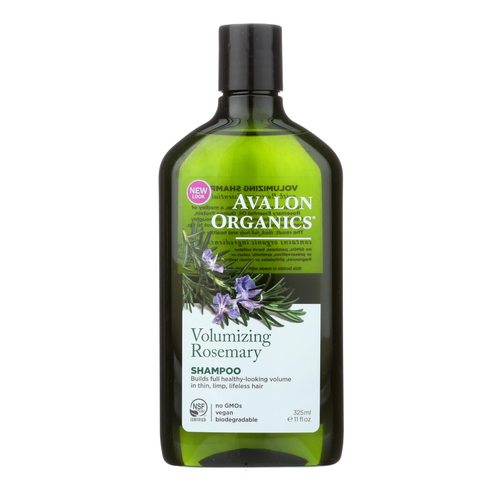 Avalon Organics Volumizing Shampoo Rosemary - 11 Fl Oz - GreatEagleInc
