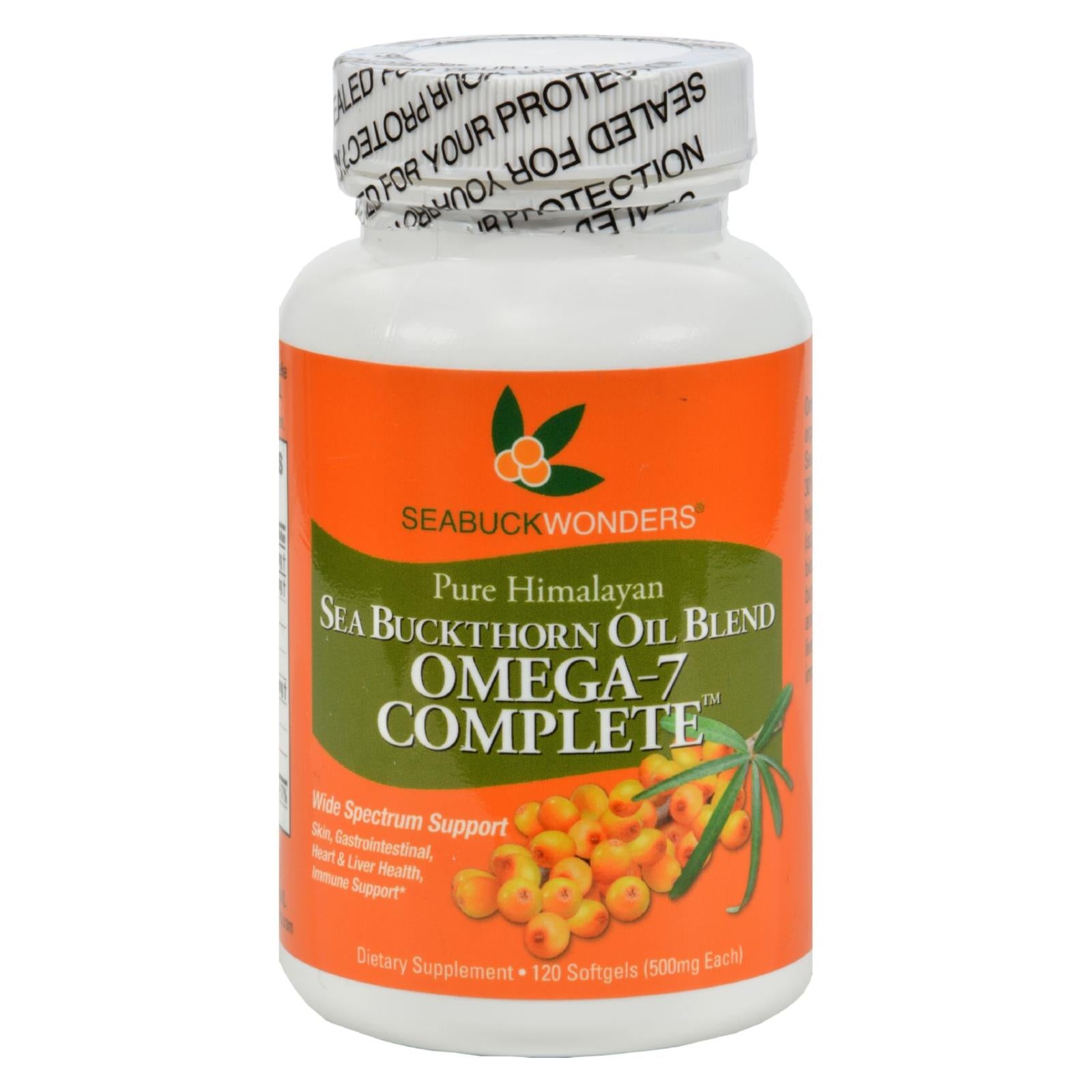Seabuck Wonders Sea Buckthorn Oil Blend - 500 Mg - 120 Softgels - GreatEagleInc