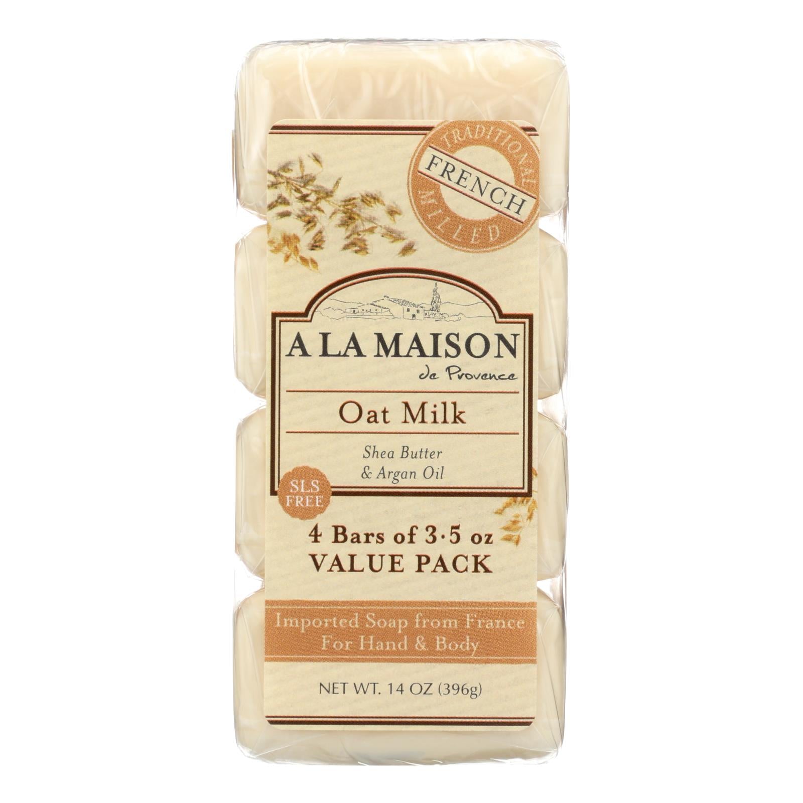 A La Maison - Bar Soap - Oat Milk - Value 4 Pack - GreatEagleInc