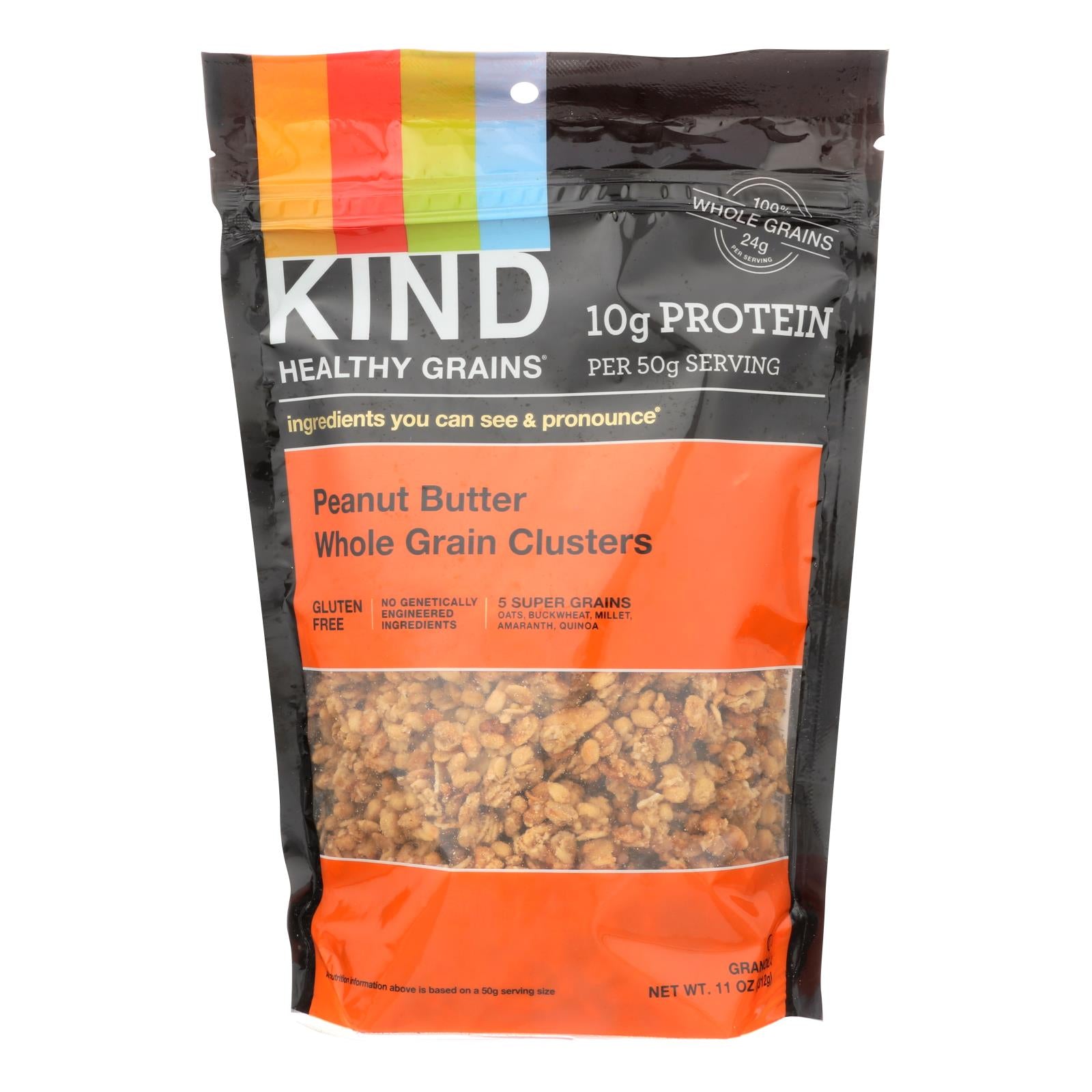 Kind Healthy Grains Peanut Butter Whole Grain Clusters - 11 Oz - Case Of 6 - GreatEagleInc