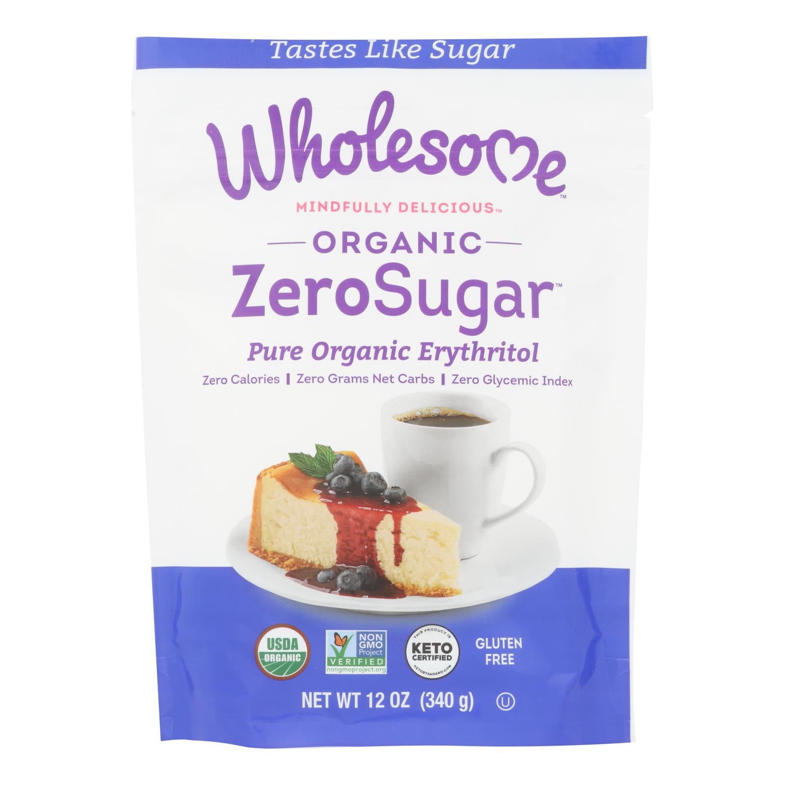 Wholesome Sweeteners Sweetener - All Natural - Calorie Free - Zero - Pouch - 12 Oz - Case Of 8 - GreatEagleInc