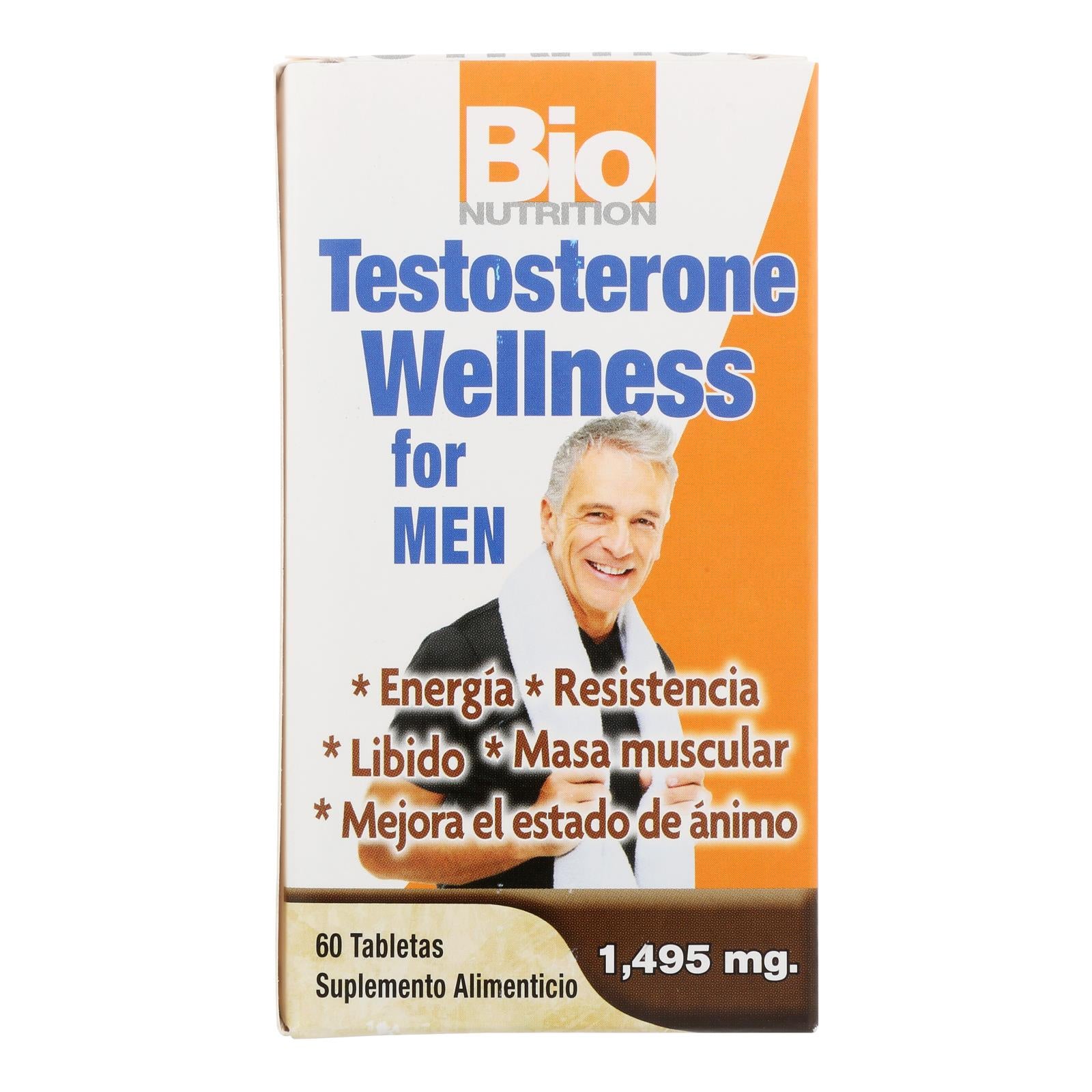 Bio Nutrition - Testosterone Wellness For Men - 60 Tablets - GreatEagleInc