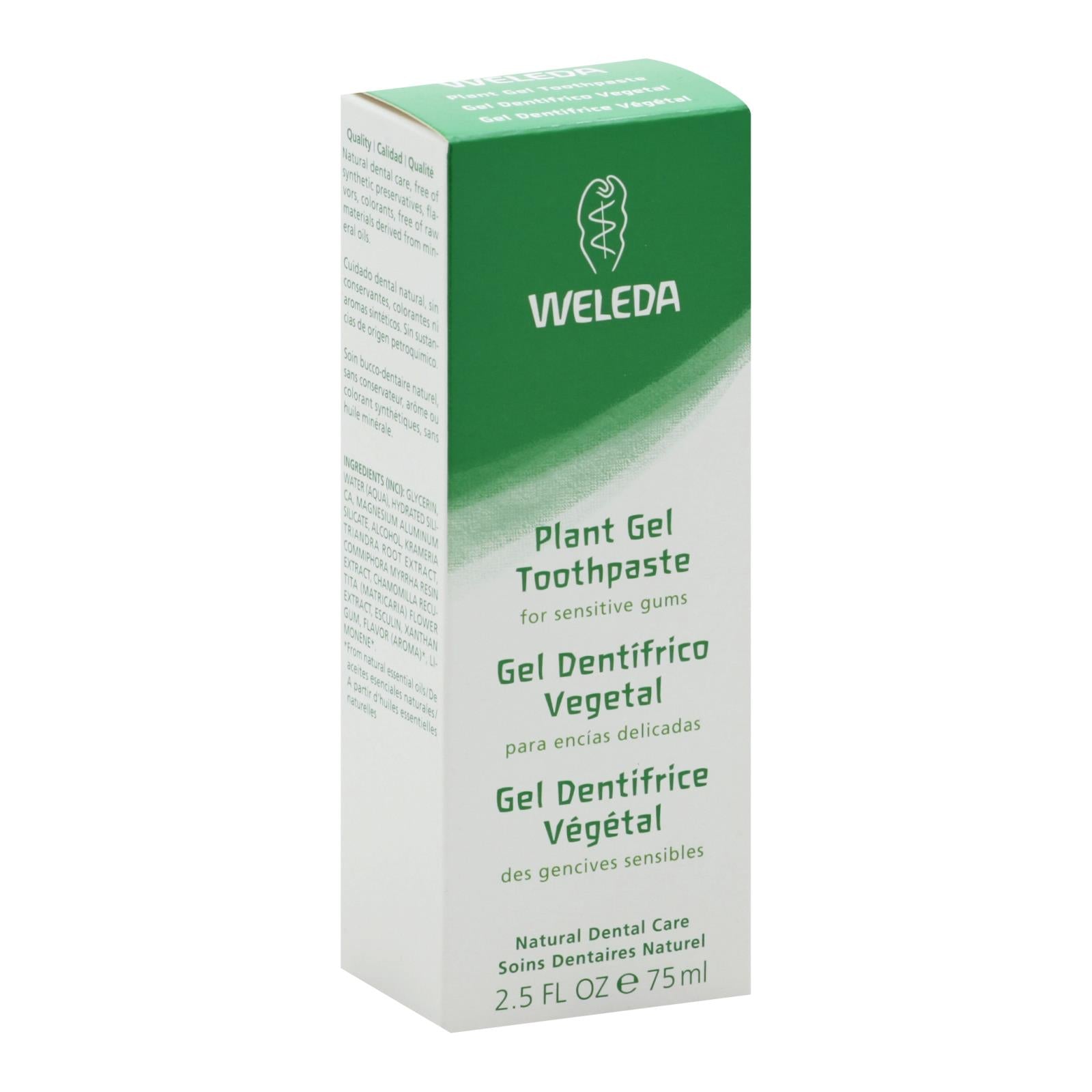 Weleda Plant Gel Toothpaste - 2.5 Oz - GreatEagleInc
