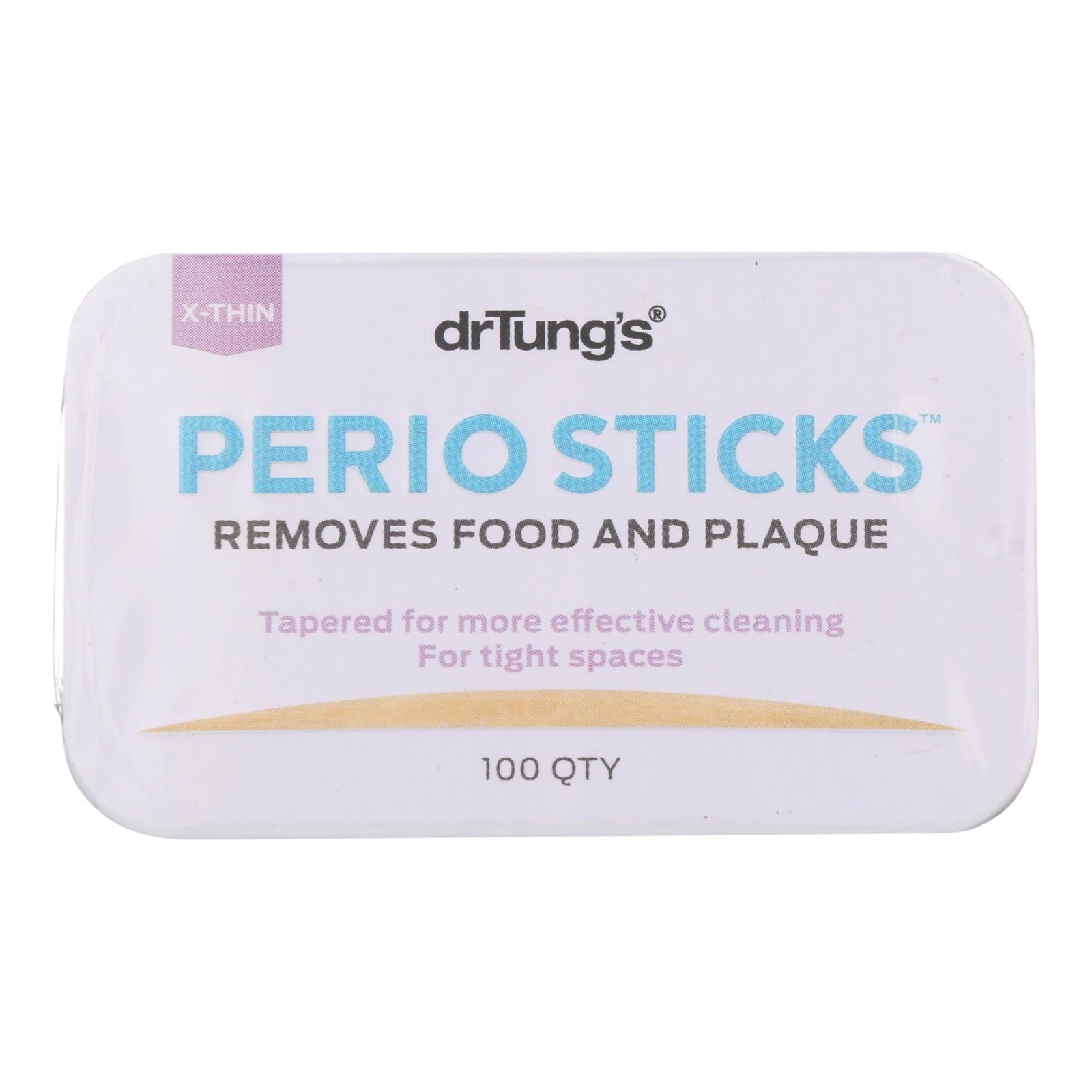 Dr. Tung's Perio Sticks - Extra Thin - Case Of 6 - 100 Pack - GreatEagleInc