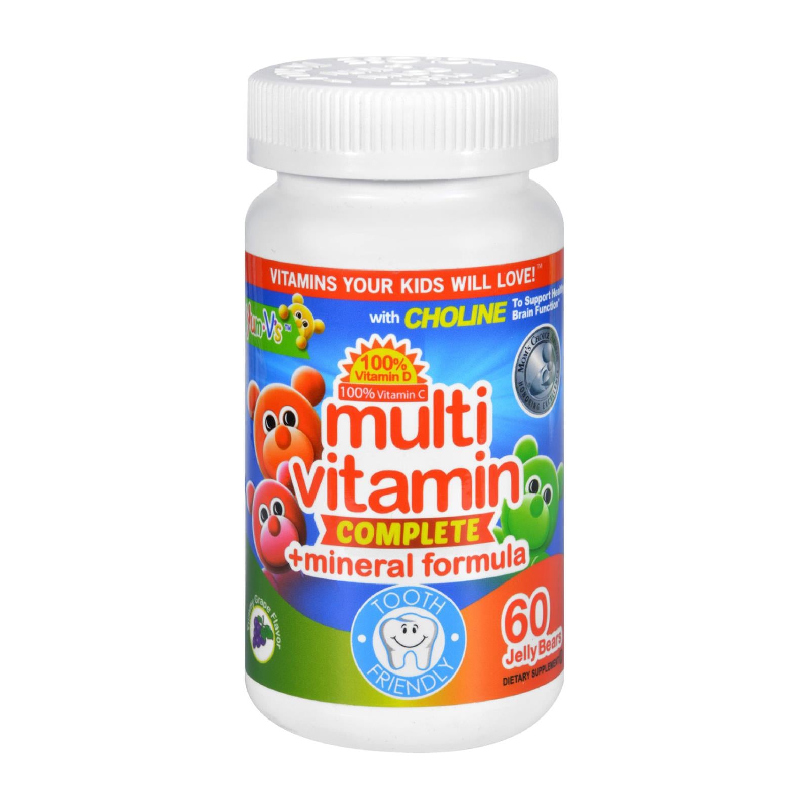 Yum V's Multi Vitamin Plus Mineral Formula Jellies Yummy Grape - 60 Chewables Default Title