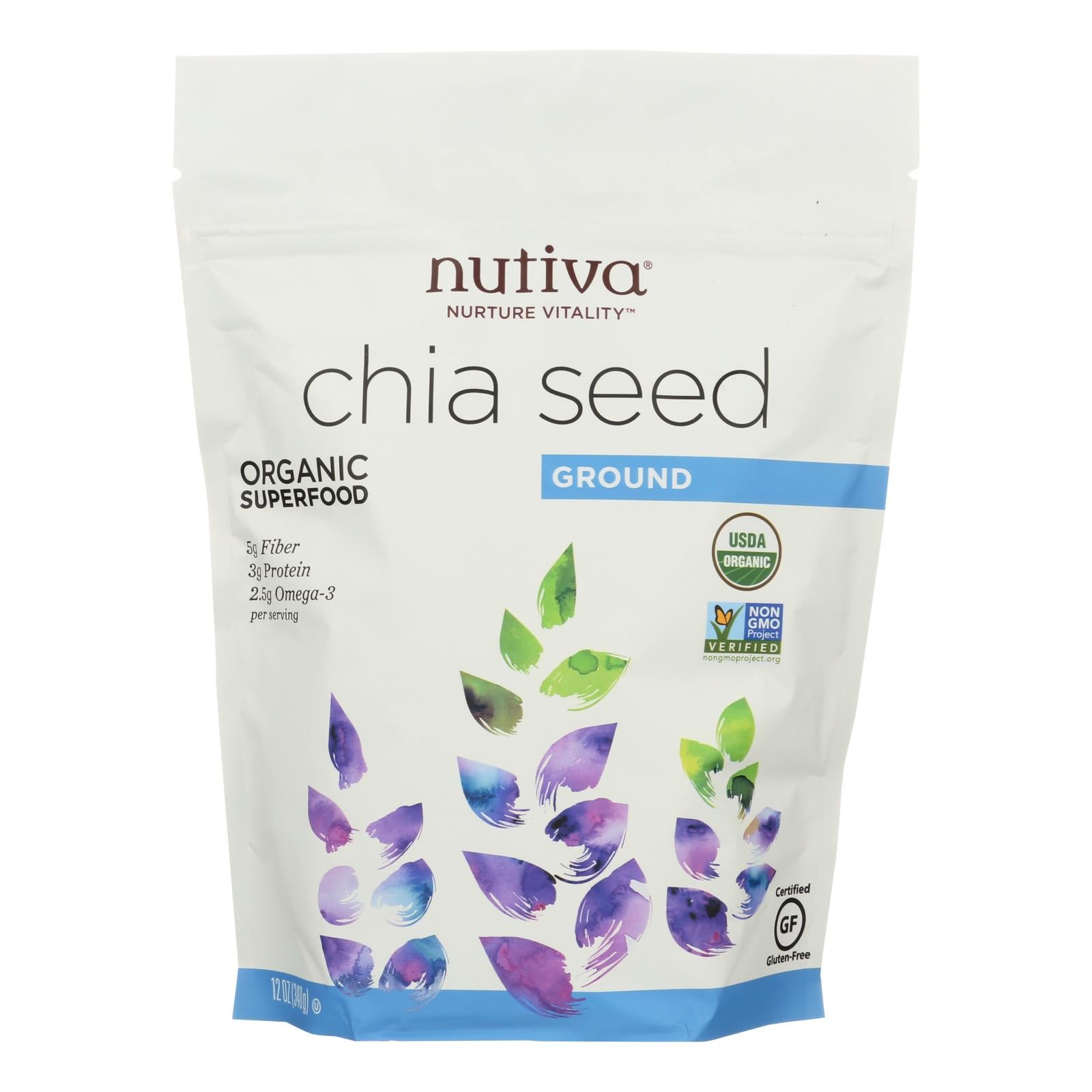 Nutiva Organic Milled Chia Seeds - 14 Oz - GreatEagleInc
