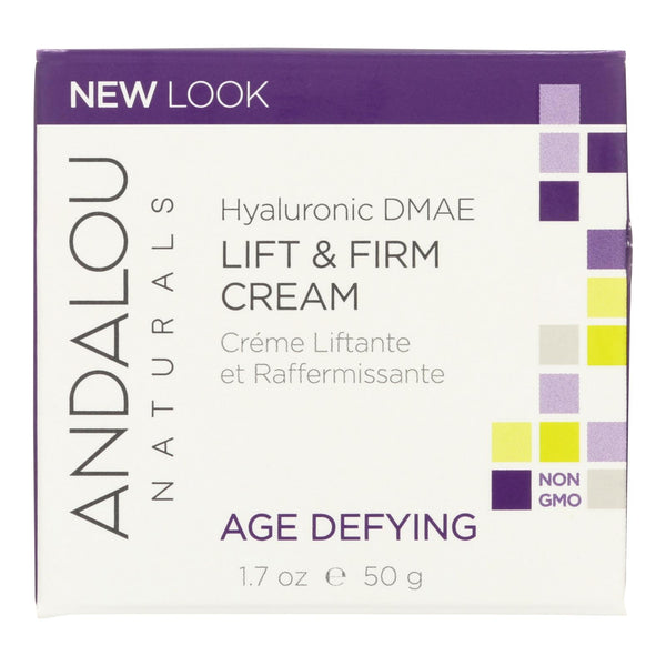 Andalou Naturals Age-defying Hyaluronic Dmae Lift And Firm Cream - 1.7 Fl Oz - GreatEagleInc