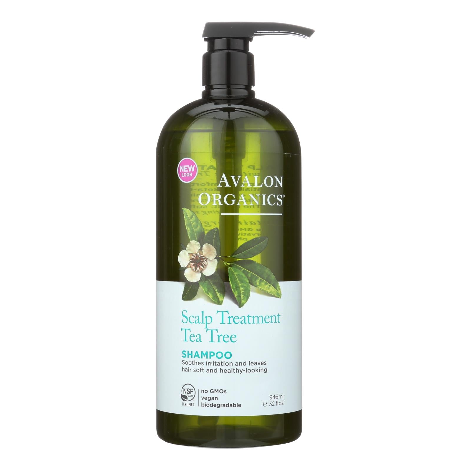 Avalon Shampoo - Organic Tea Tree - 32 Oz - GreatEagleInc