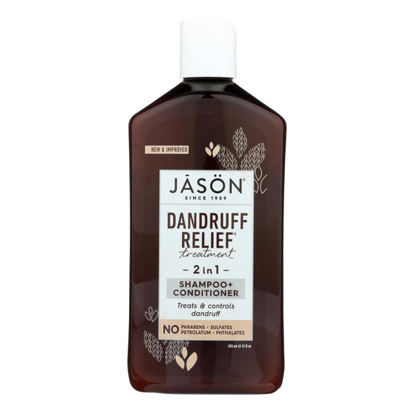Jason Natural Products Shampoo And Conditioner - Treatment - Dandruff Relief - 12 Oz - Eco-Friendly Home & Grocery