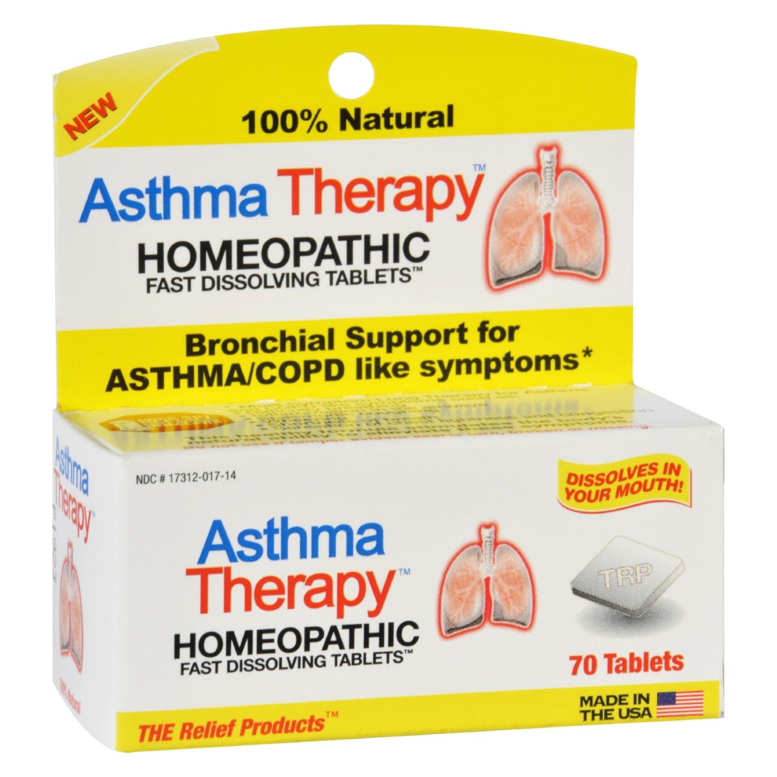 Trp Asthma Therapy - 70 Tablets - GreatEagleInc