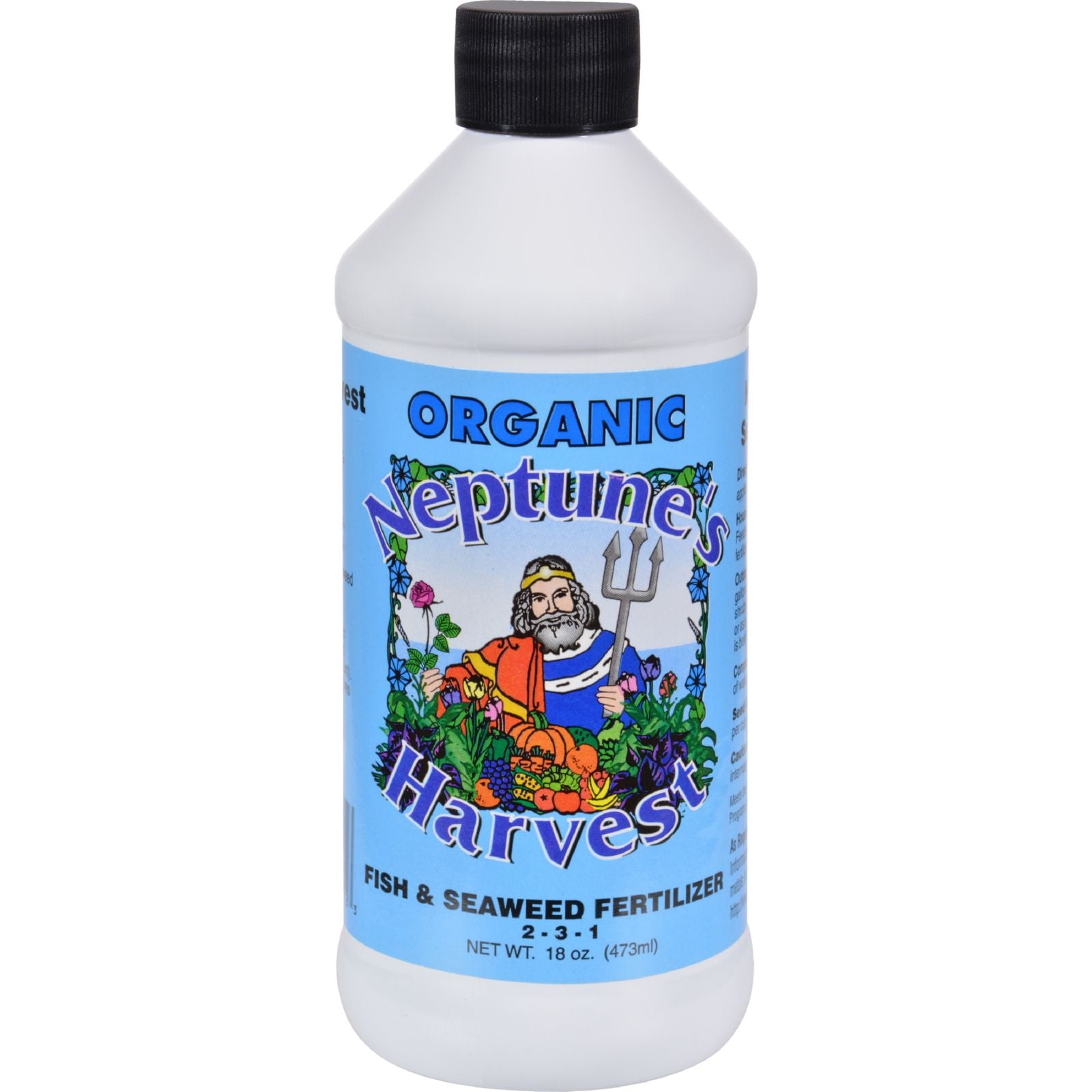 Neptune's Harvest Fish And Seaweed Fertilizer Blend - Blue Label - 18 Oz - Eco-Friendly Home & Grocery