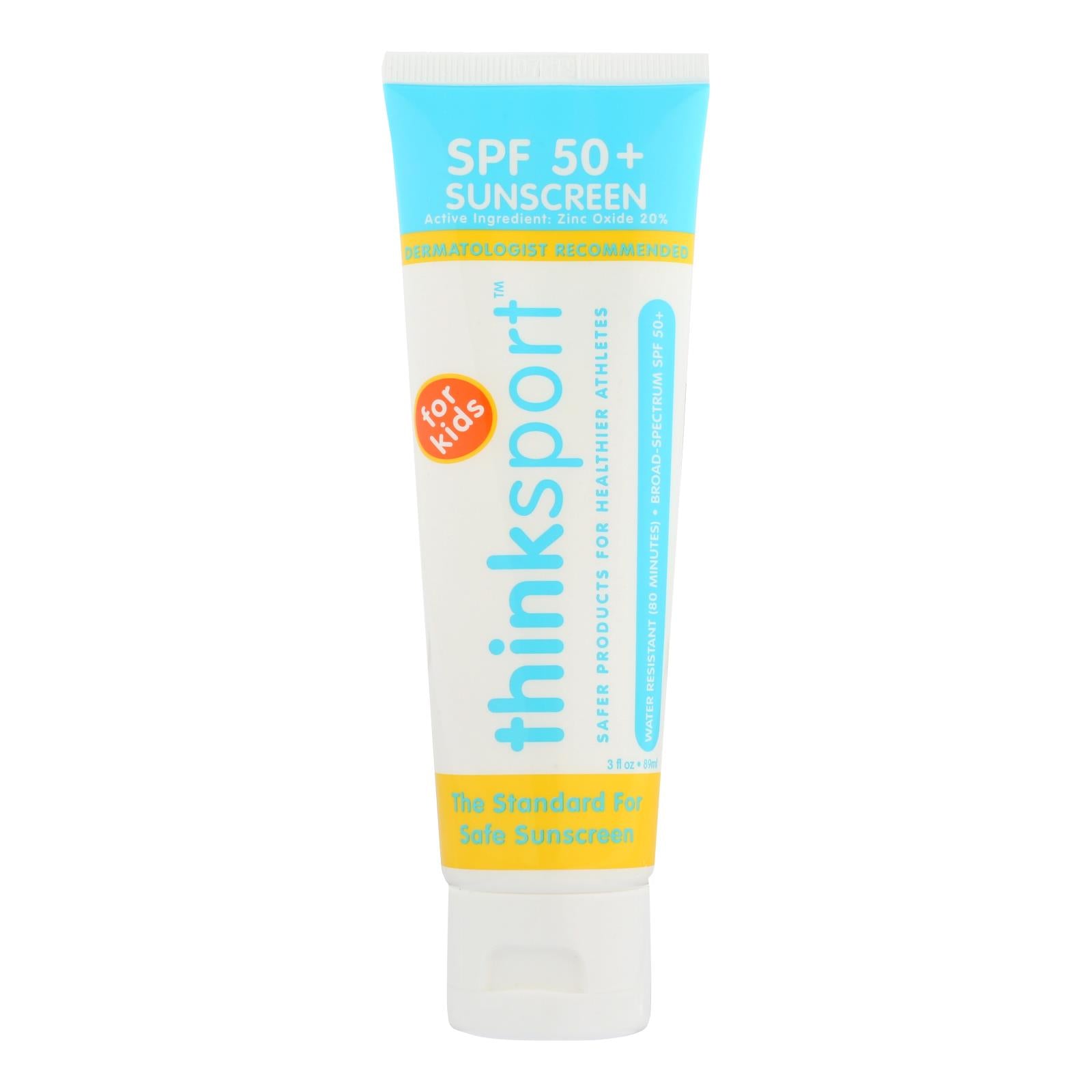 Thinksport Sunscreen - Safe - Kids - Spf 50 Plus - 3 Oz - GreatEagleInc