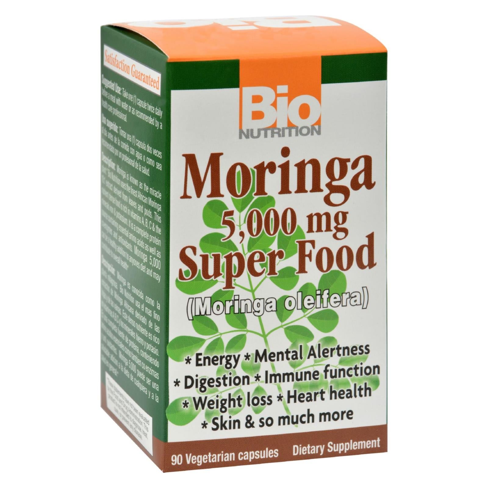 Bio Nutrition - Moringa - 5000 Mg - 90 Ct - Eco-Friendly Home & Grocery