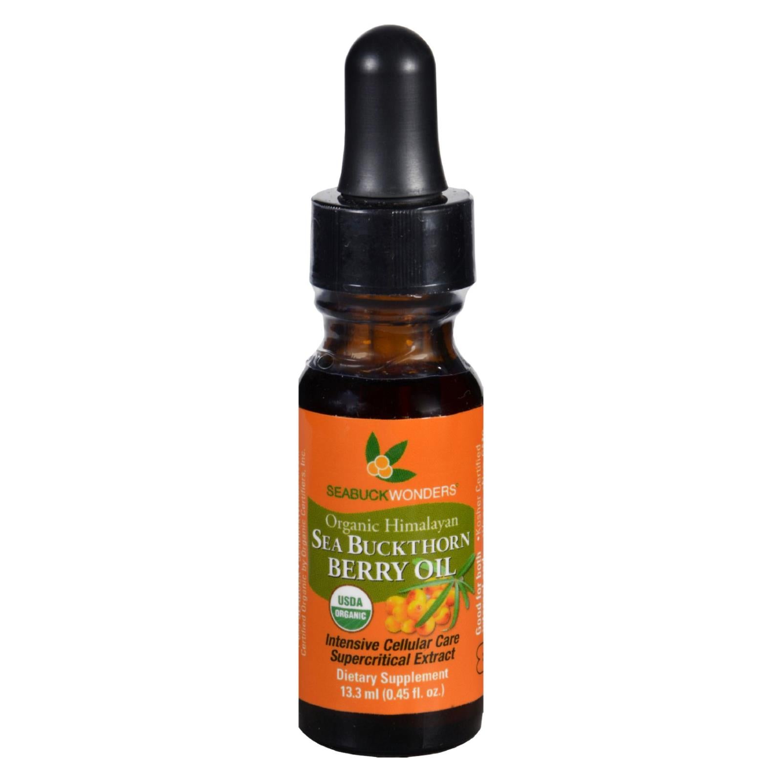 Seabuck Wonders Sea Buckthorn Organic Bry Oil - .45 Fl Oz - Eco-Friendly Home & Grocery