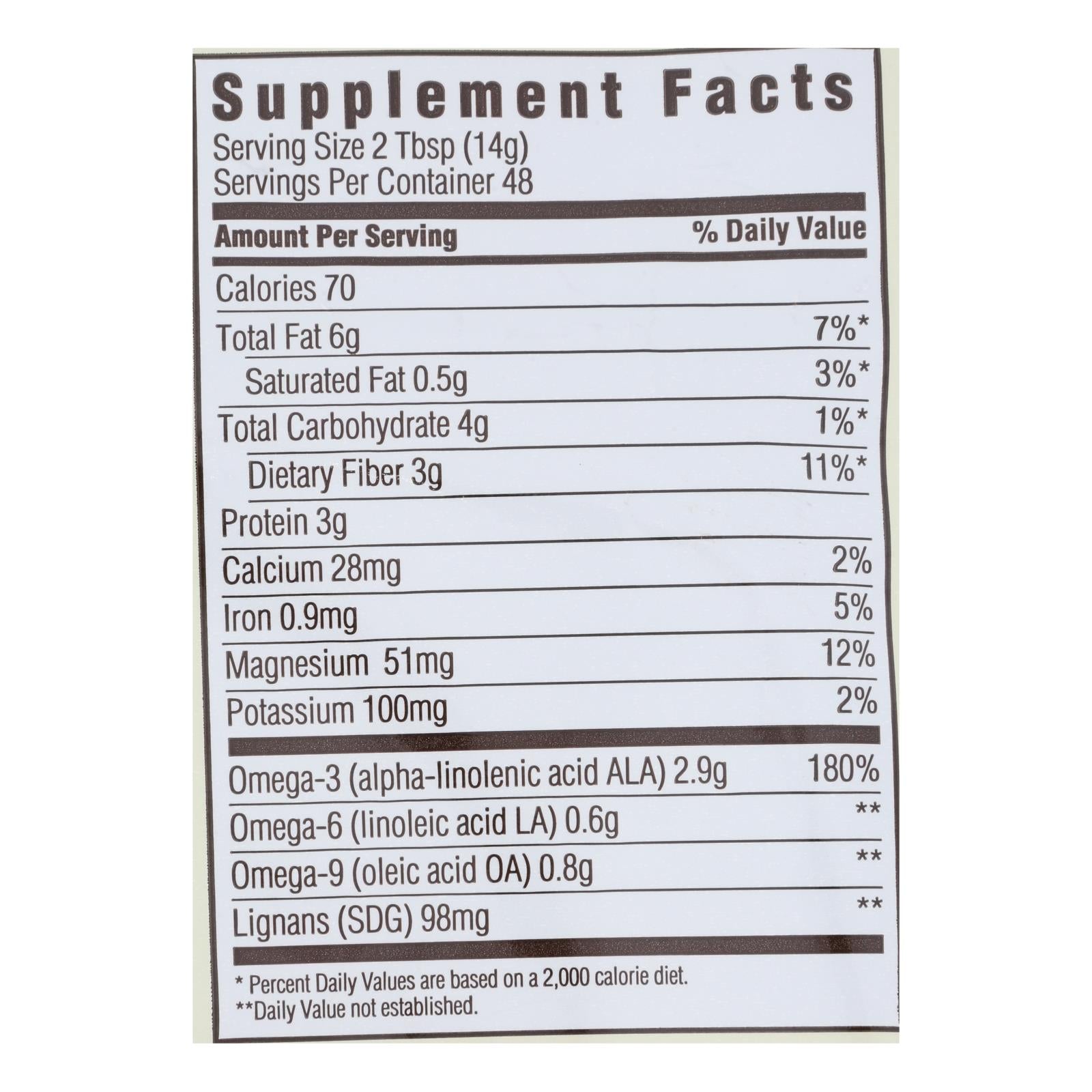 Spectrum Essentials Flaxseed - Organic - Ground - Premium - 24 Oz - GreatEagleInc