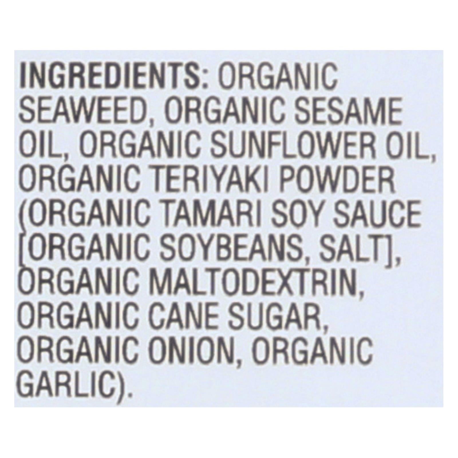 Gimme Organic Roasted Teriyaki - Case Of 12 - 0.35 Oz. - GreatEagleInc