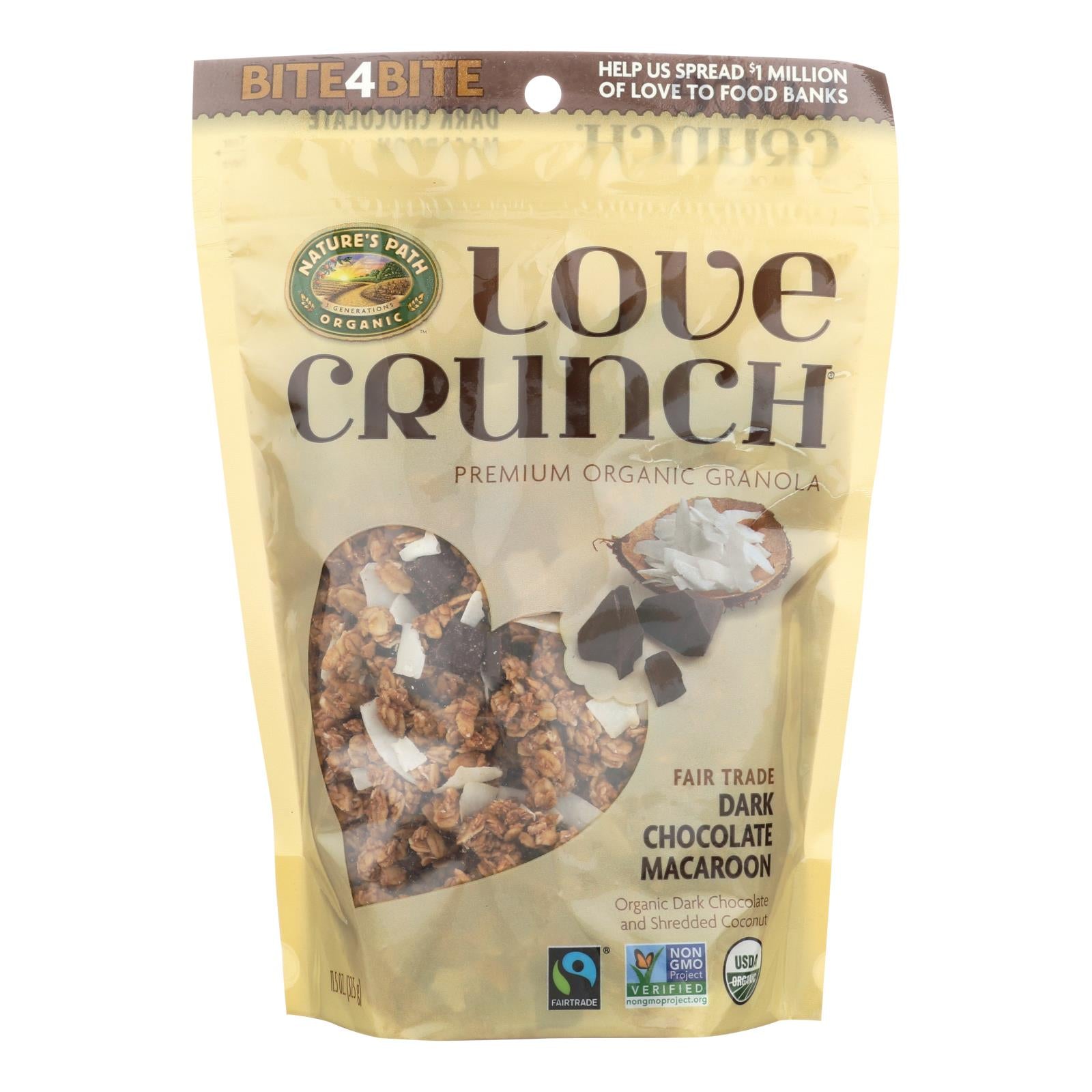 Nature's Path Love Crunch - Dark Chocolate Macaroon - Case Of 6 - 11.5 Oz. - GreatEagleInc