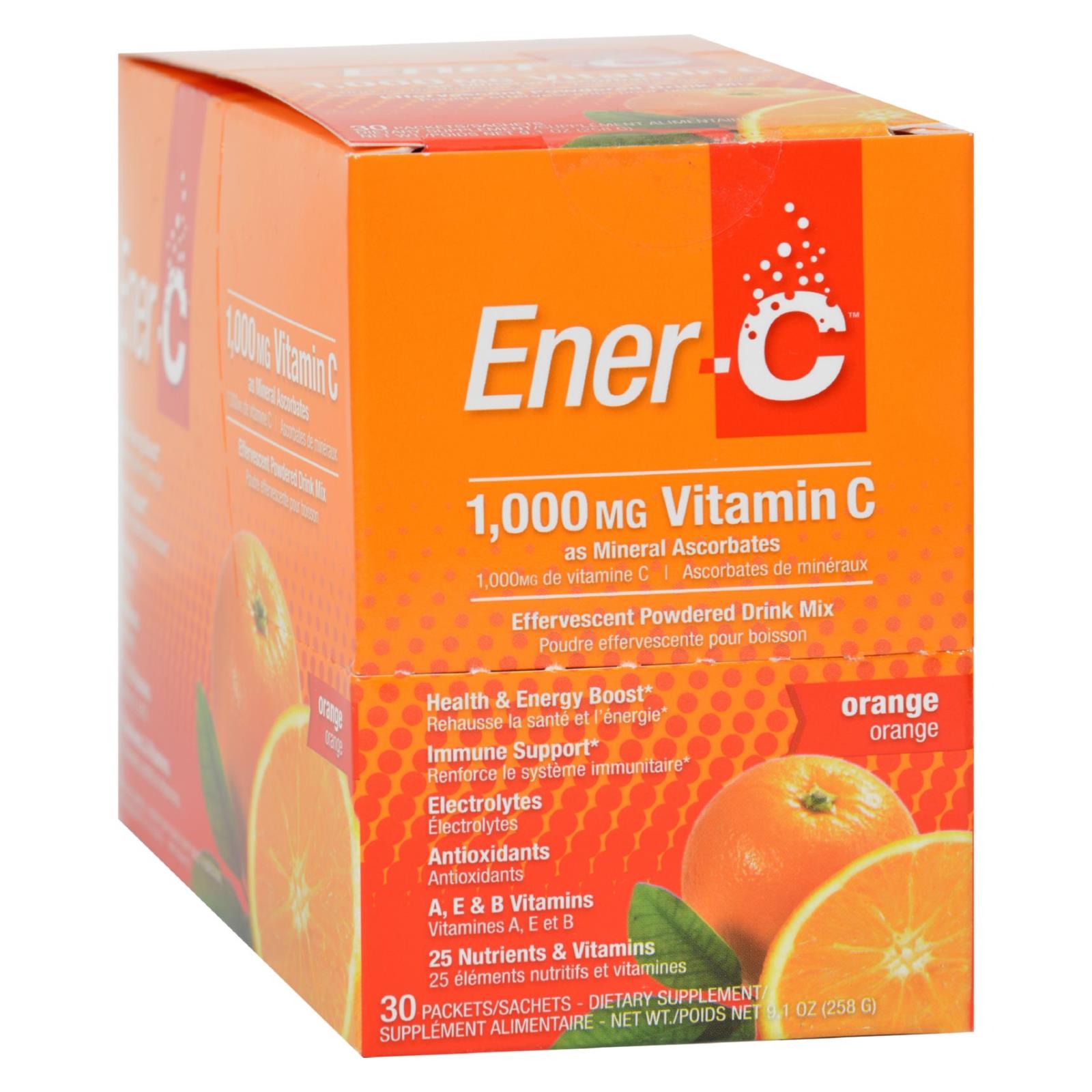 Ener-c Vitamin Drink Mix - Orange - 1000 Mg - 30 Packets - GreatEagleInc