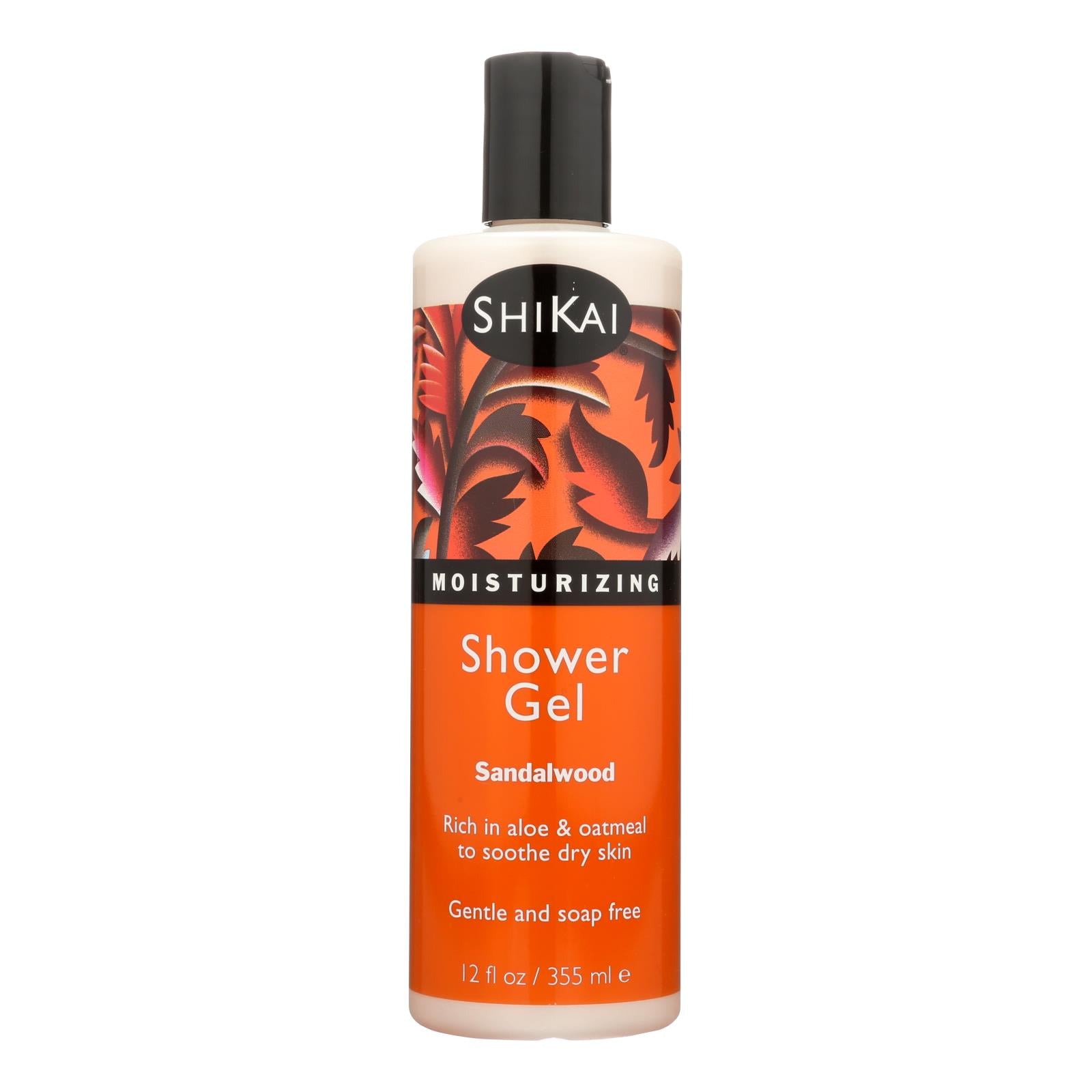 Shikai Products Shower Gel - Sandalwood - 12 Oz - GreatEagleInc