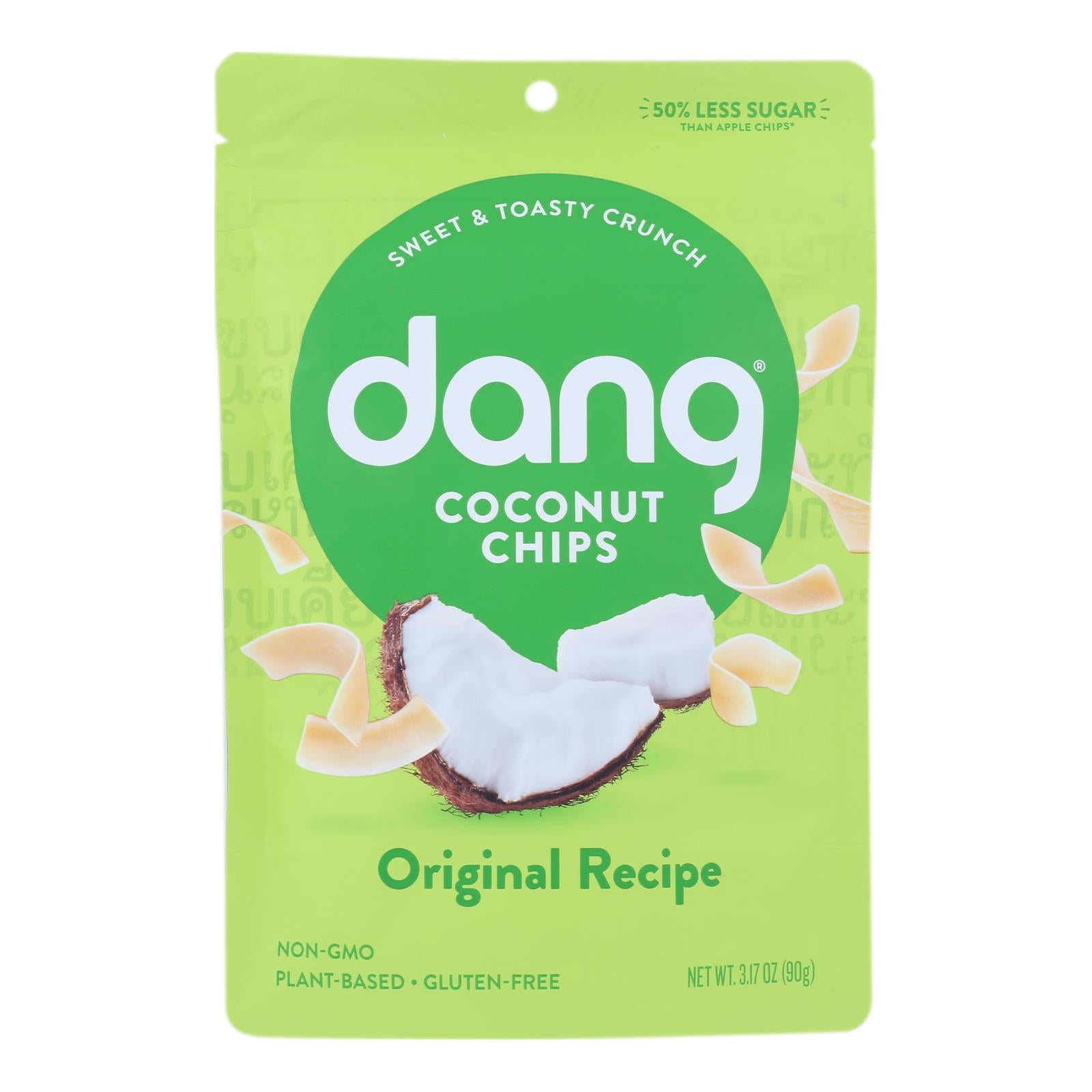Dang - Toasted Coconut Chips - Original Recipe - Case Of 12 - 3.17 Oz. - GreatEagleInc