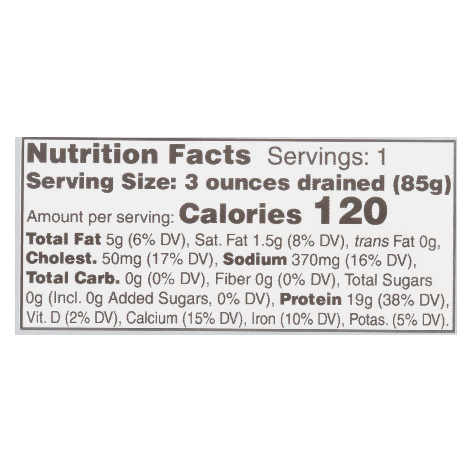 Wild Planet White Anchovies - In Water - Case Of 12 - 4.4 Oz - GreatEagleInc