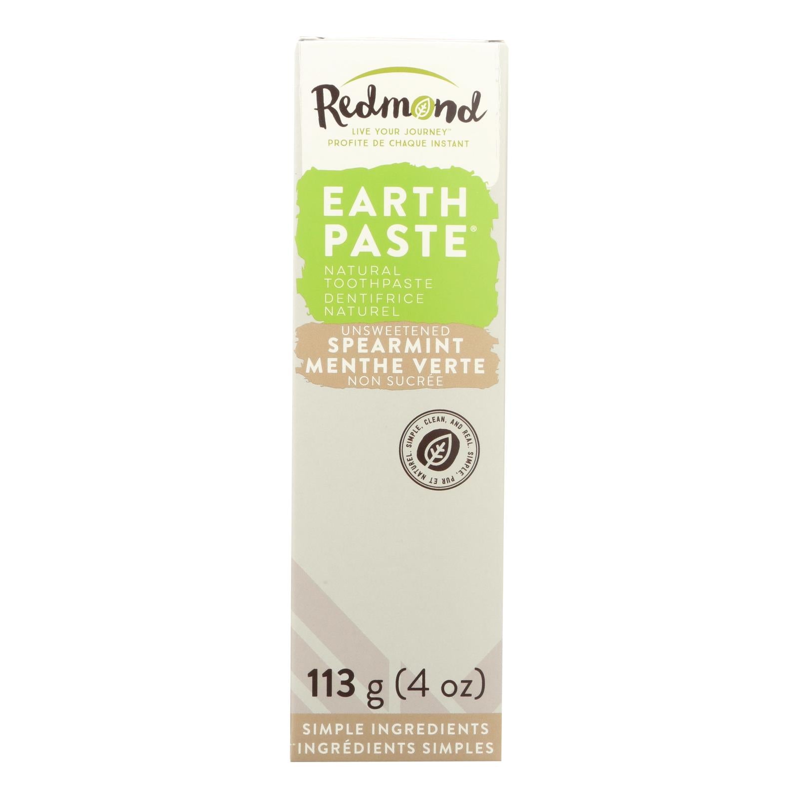 Redmond Trading Company Earthpaste - Spearmint - 4 Oz - GreatEagleInc