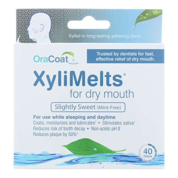 Oracoat - Xylimelts - Dry Mouth - Mint Free - 40 Count - GreatEagleInc